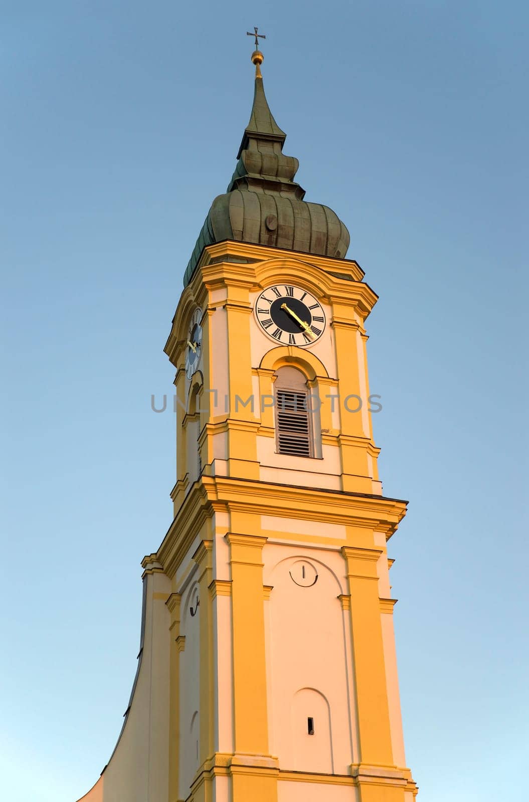 The tower of St. Michael's Church in Munich