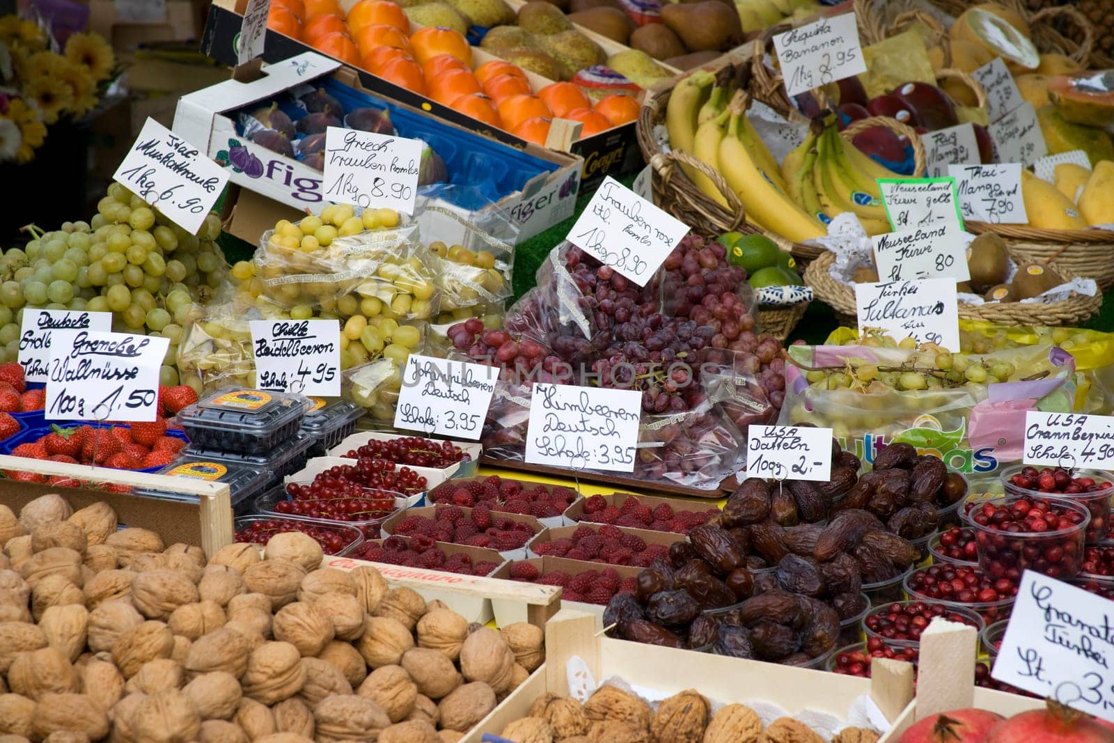 At the fruit stand in Munich
