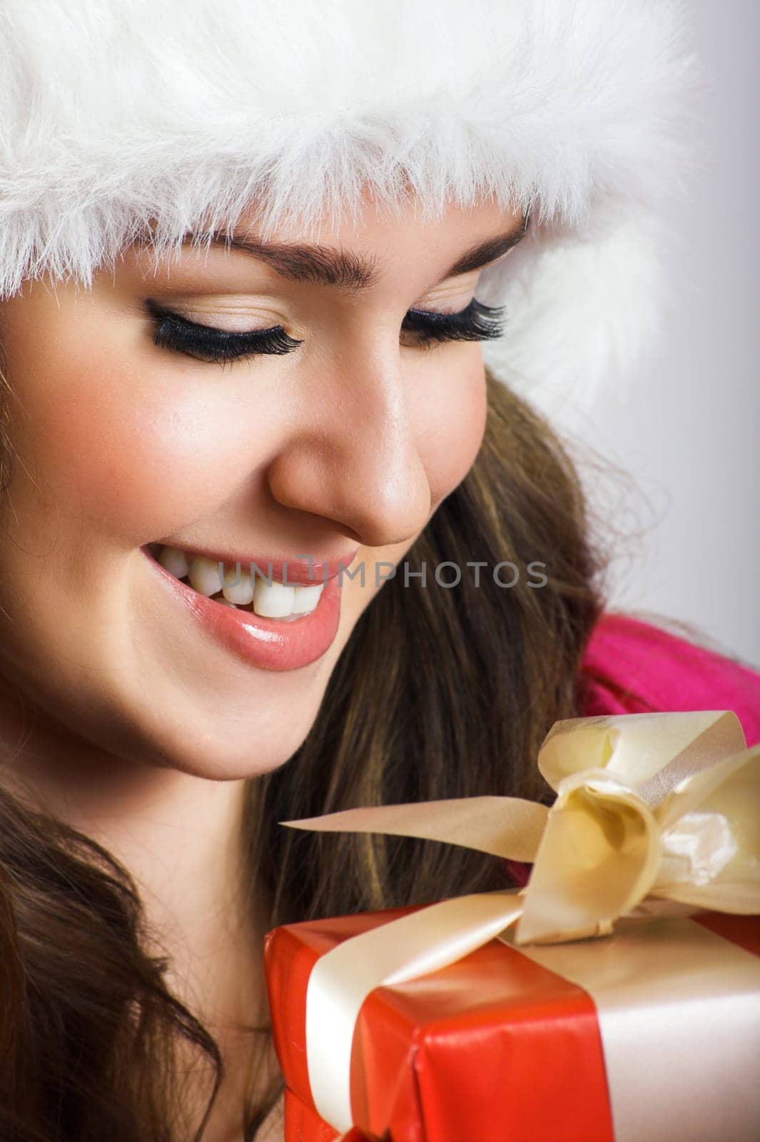 Santa Claus with gift