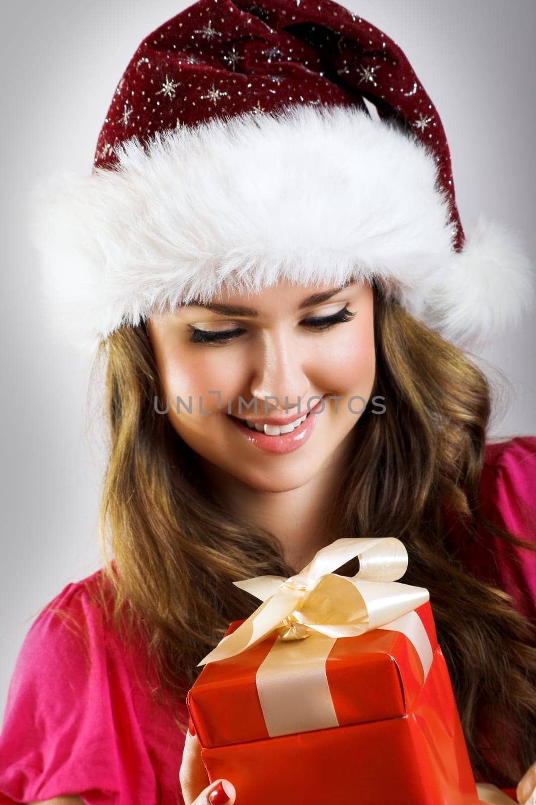 Santa Claus with gift