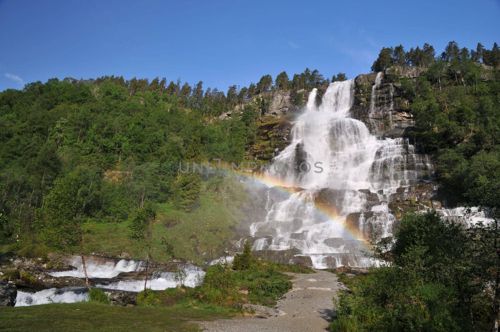 The beautiful Tvindefossen in Norway.