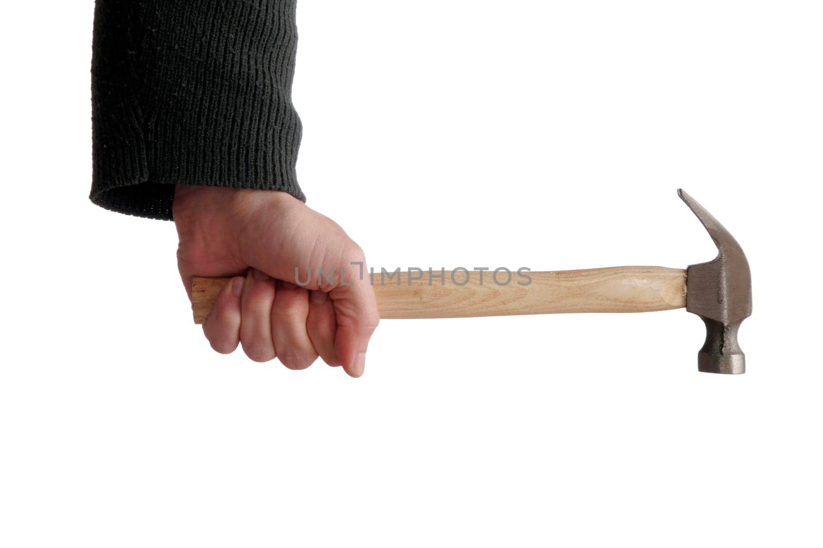 Hand Holding Hammer