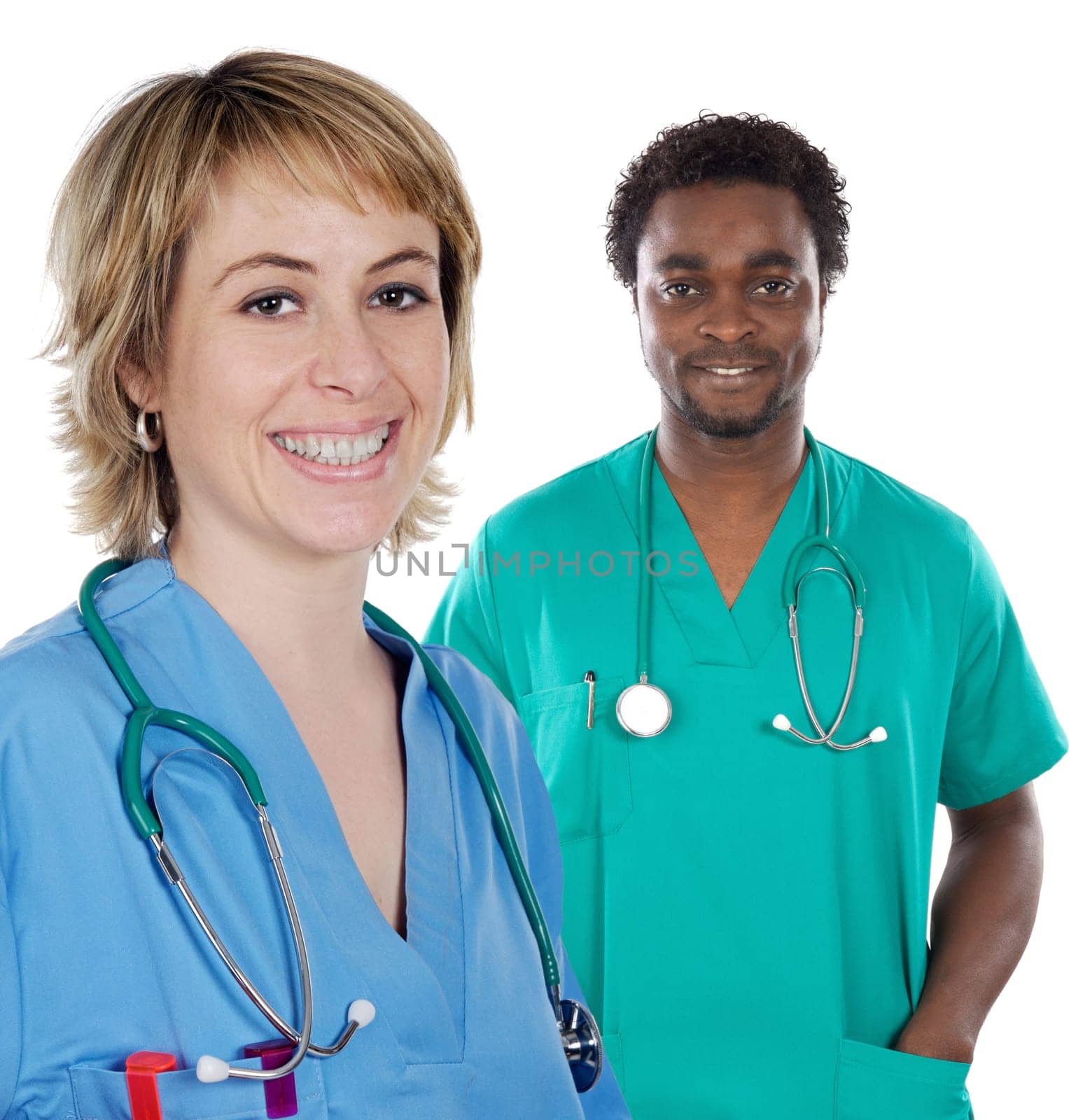 Couple of young doctors