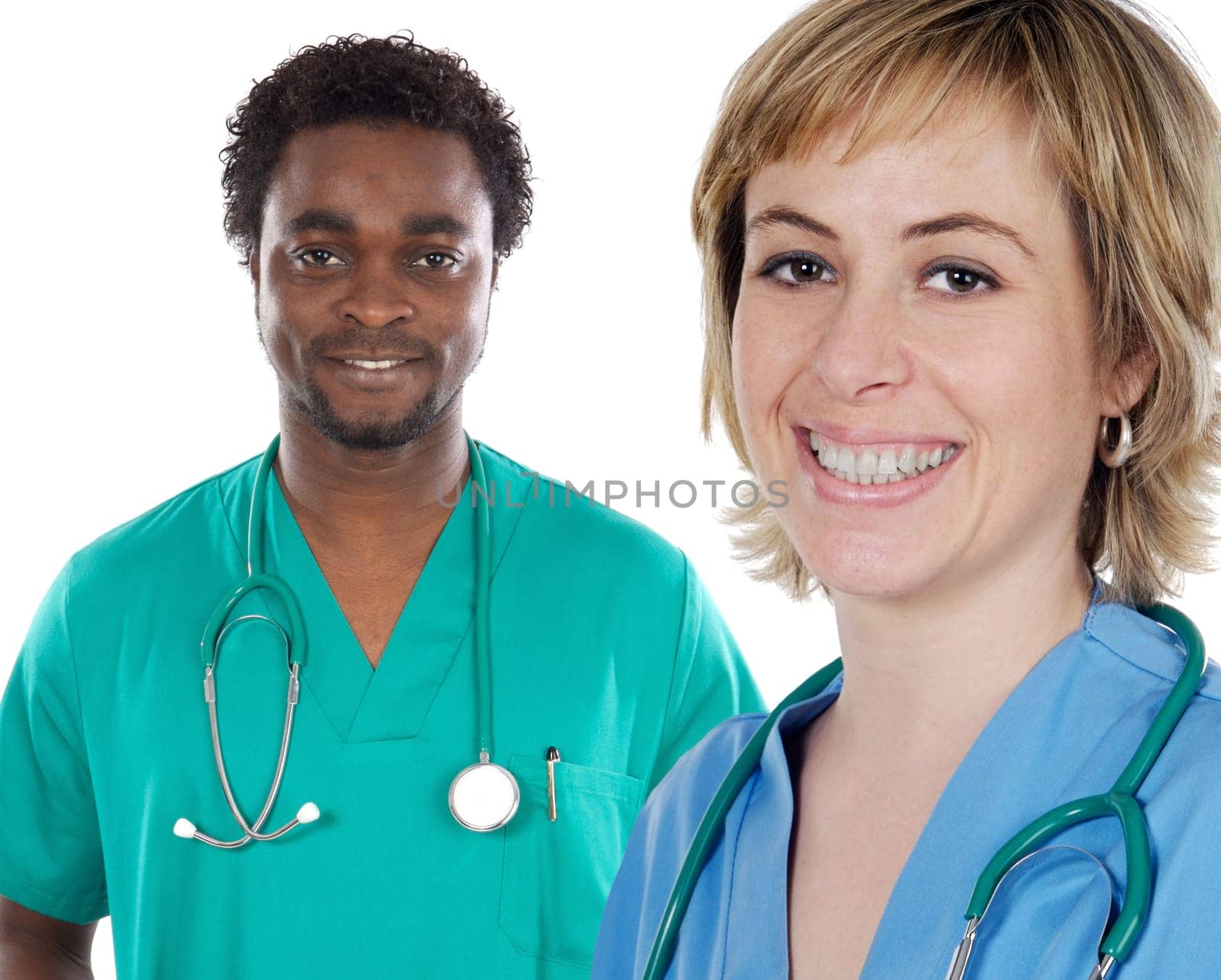 Couple of young doctors