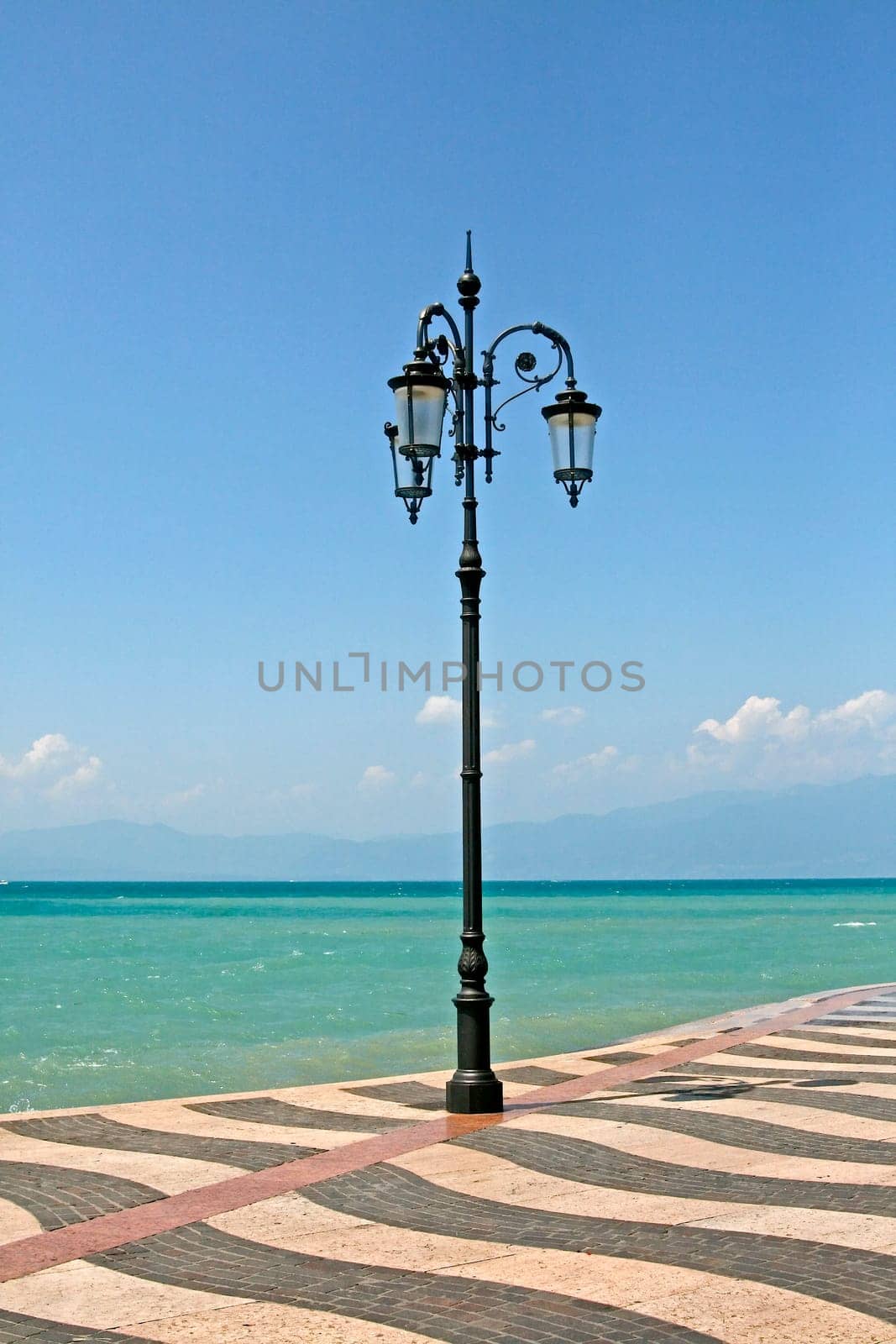 Lakeside promenade on Lake Garda,Lazise