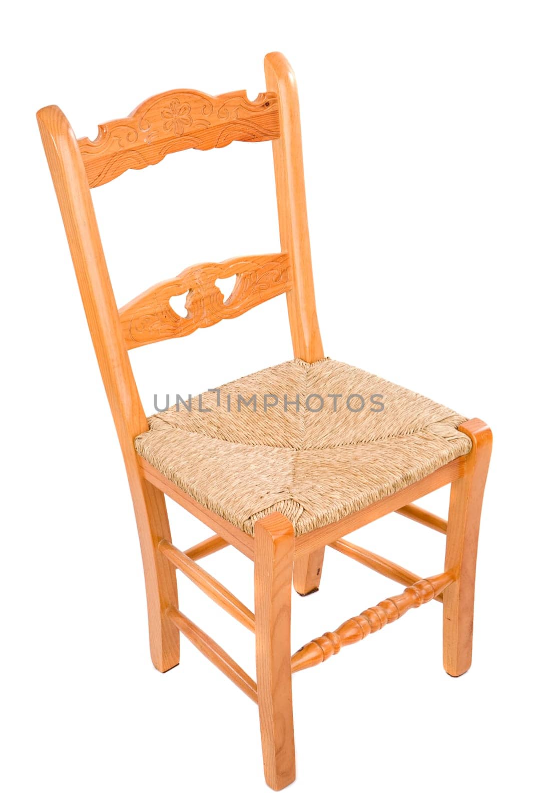 Wooden chair of house