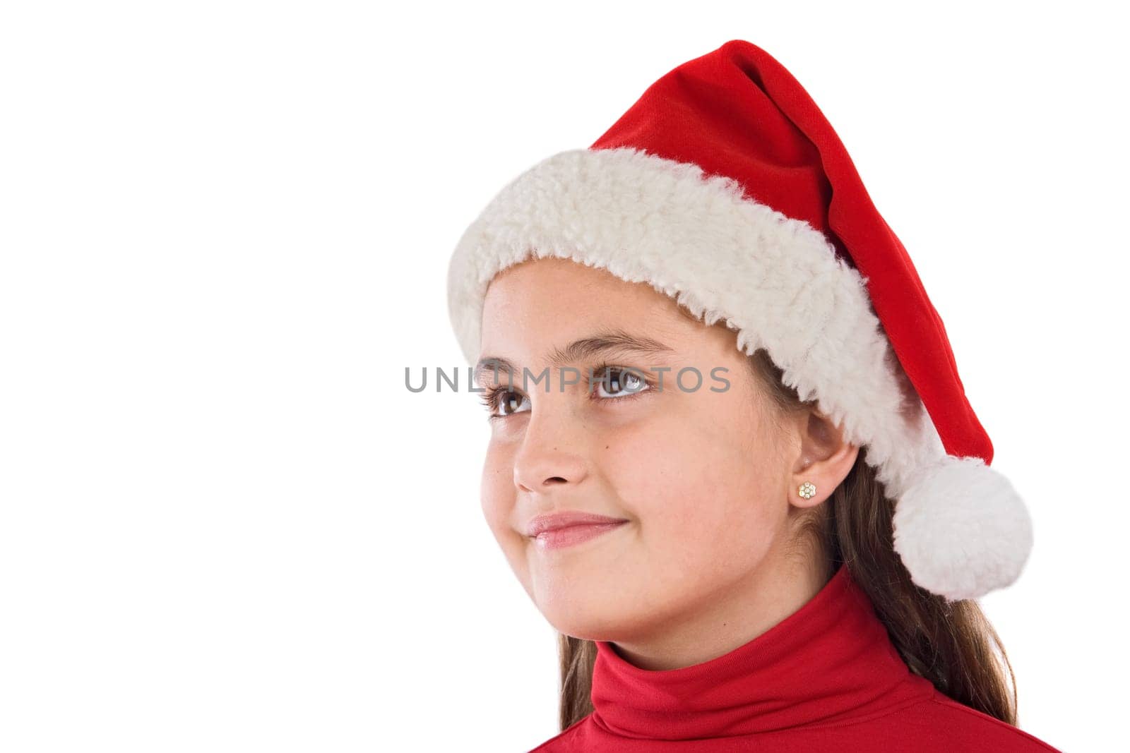 Girl with hat of Christmas