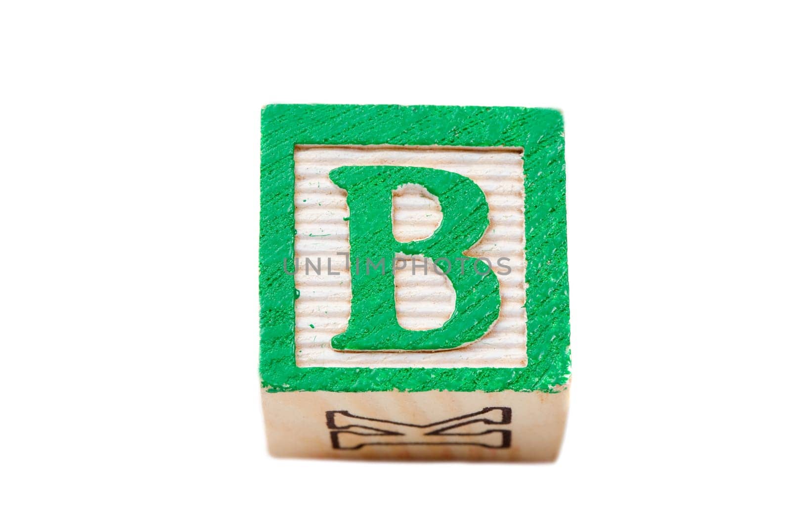One alphabet block