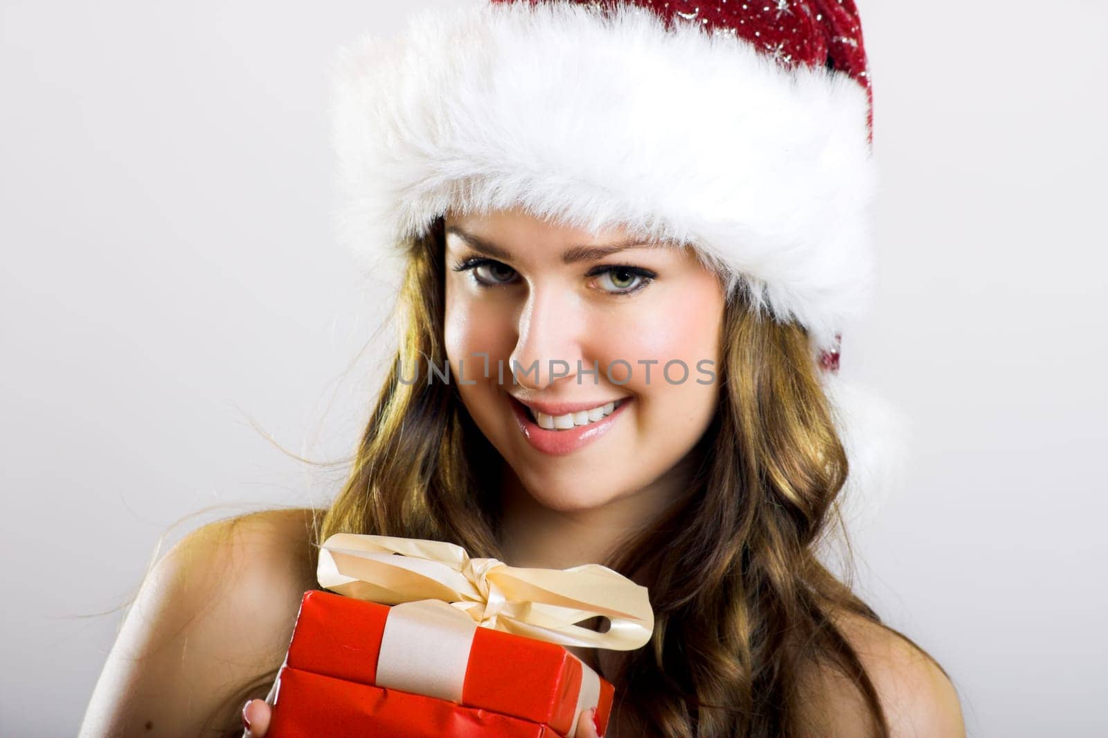Santa Claus with gift