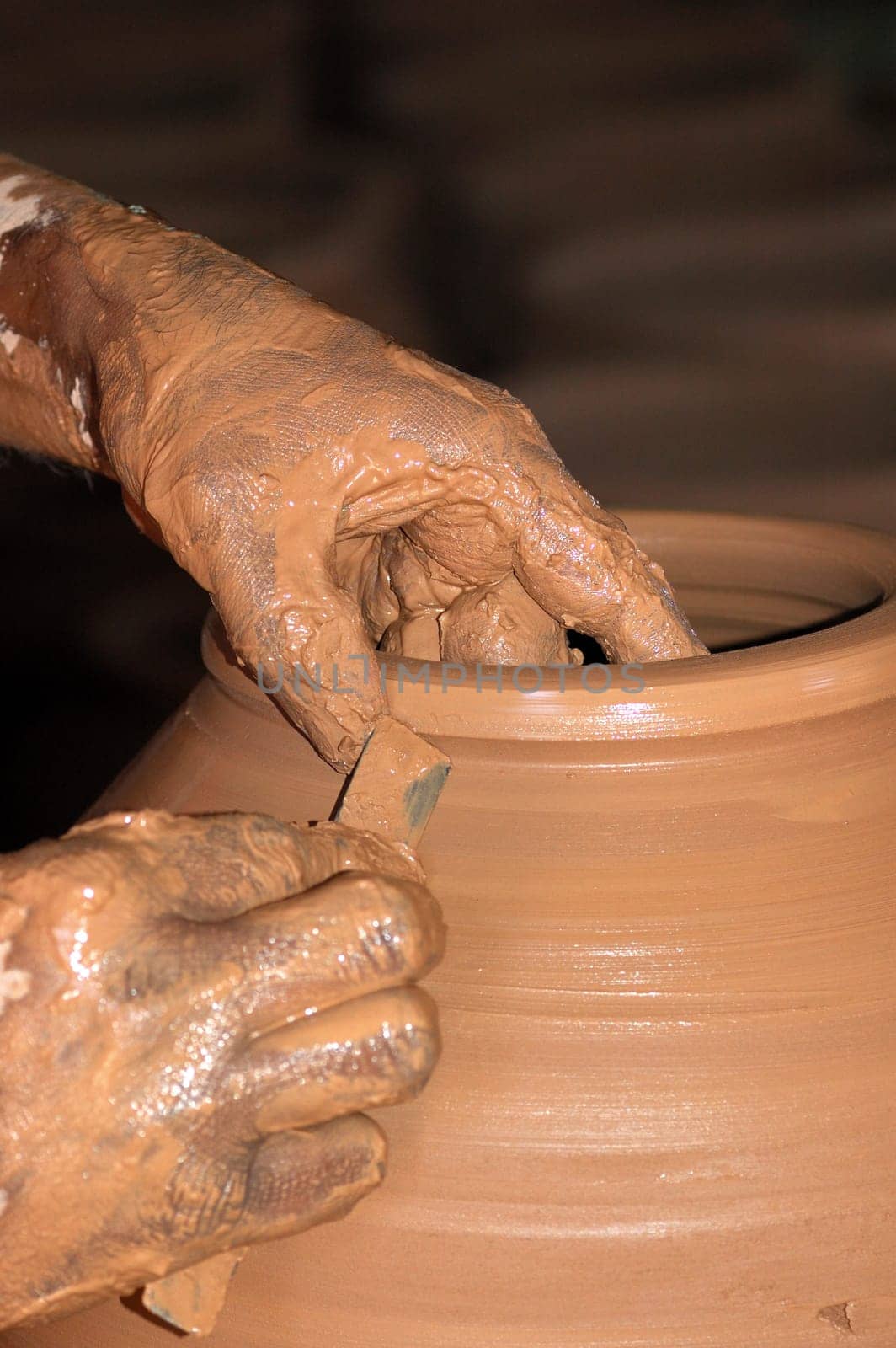 In a pottery