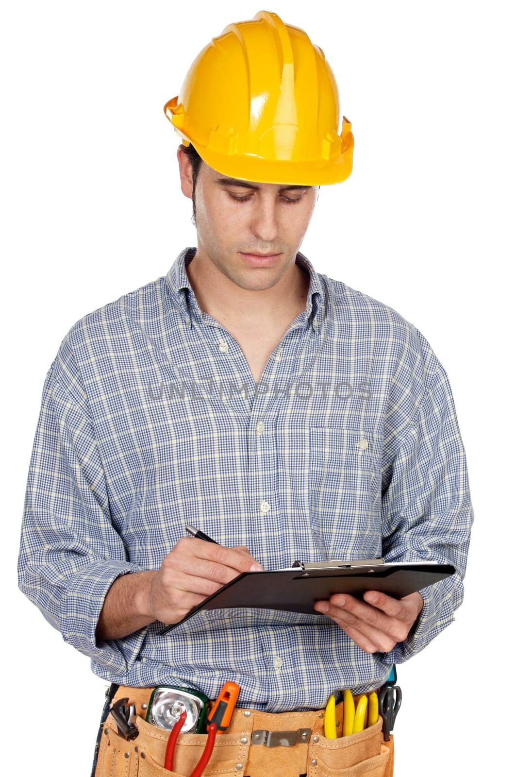 Young construction worker