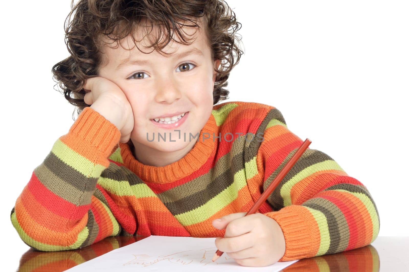 adorable child student
