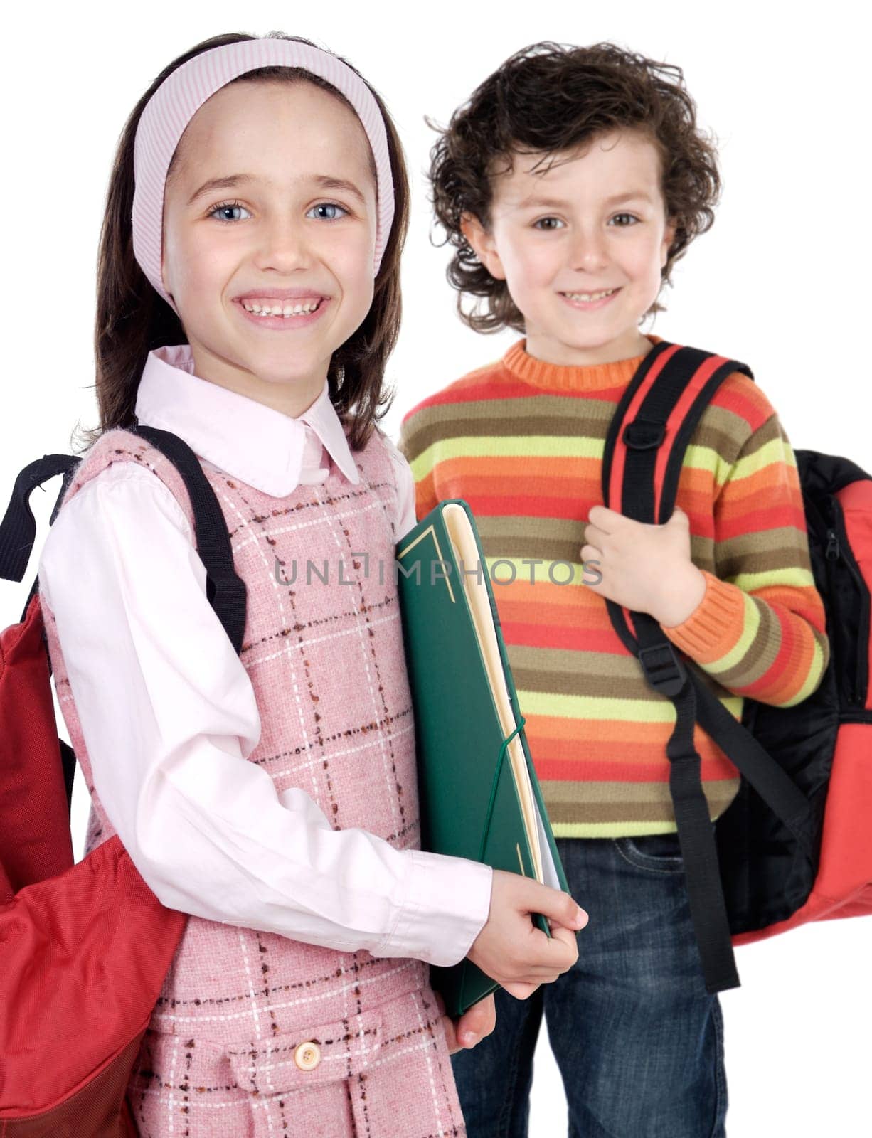 Couple of children students