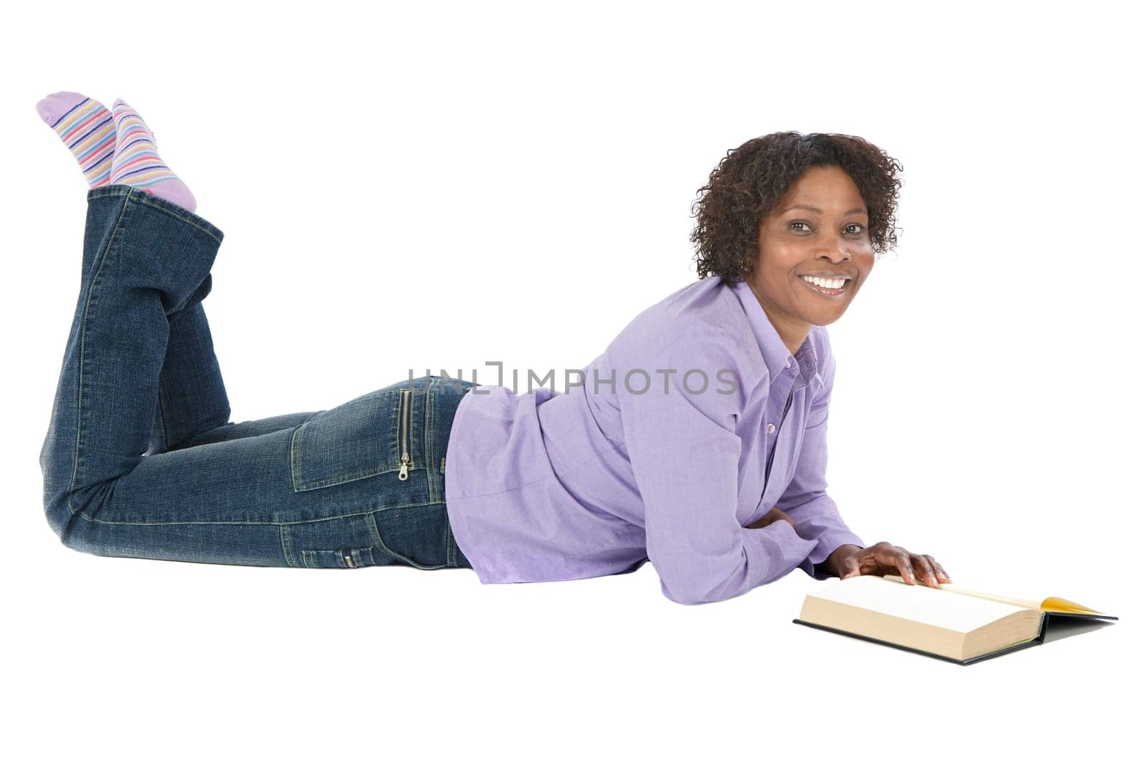 Woman reading a book