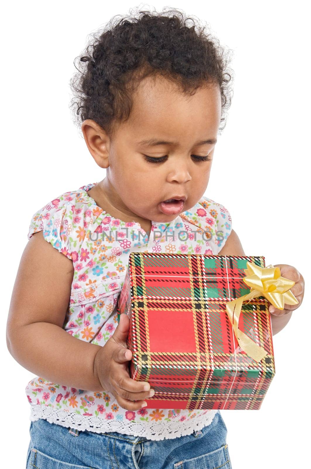 Baby with a gift
