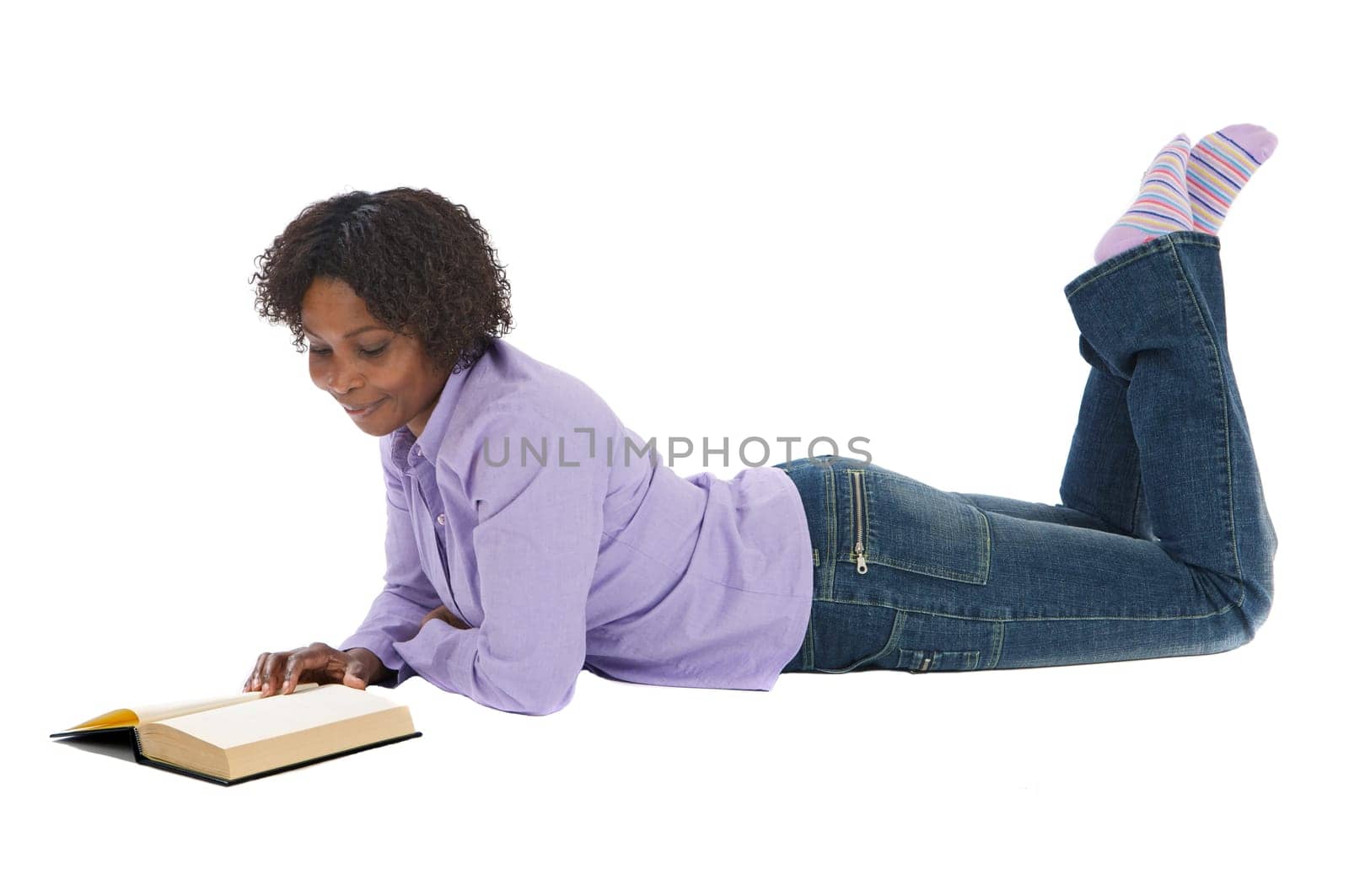 Woman reading a book