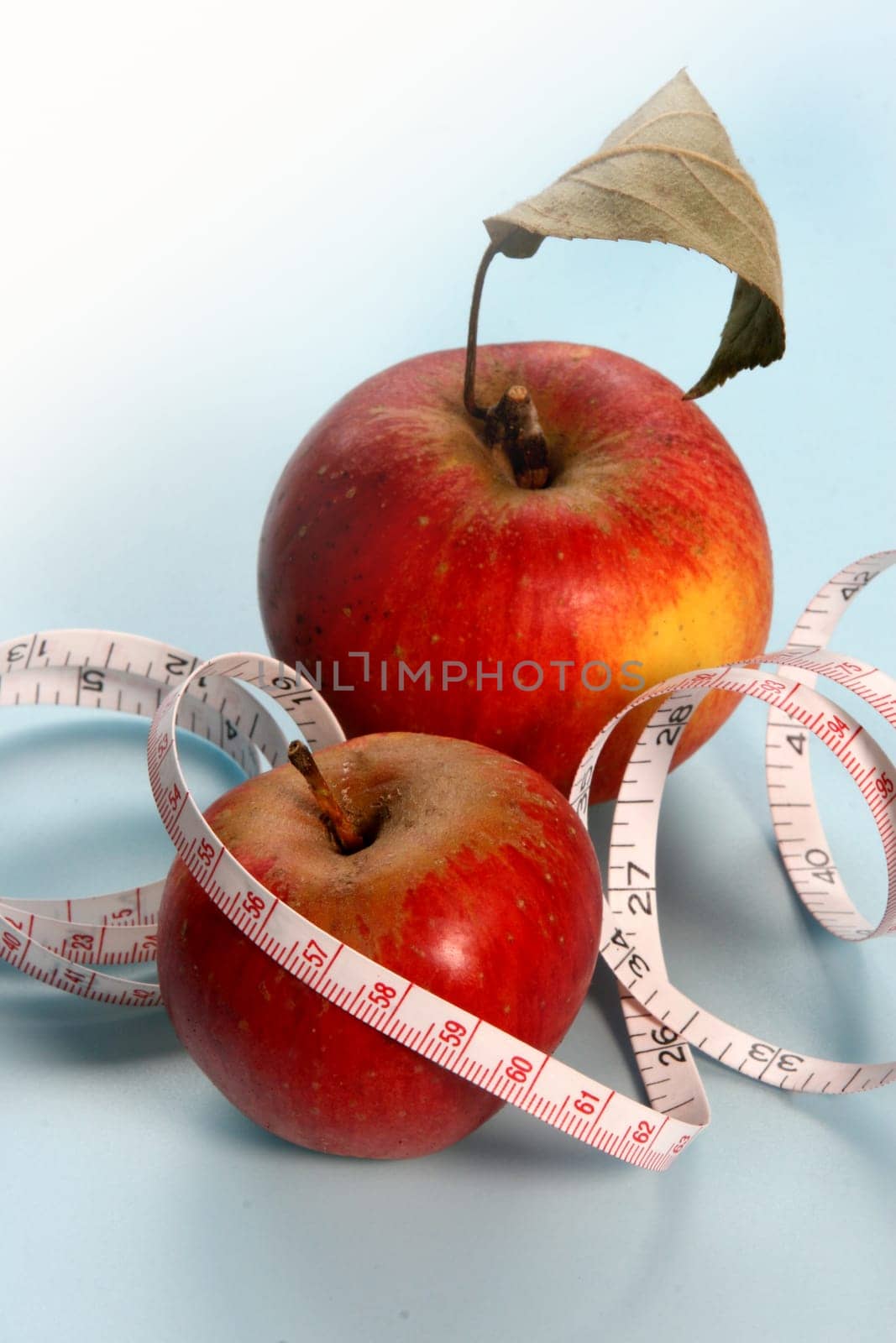 Apples and tape measure