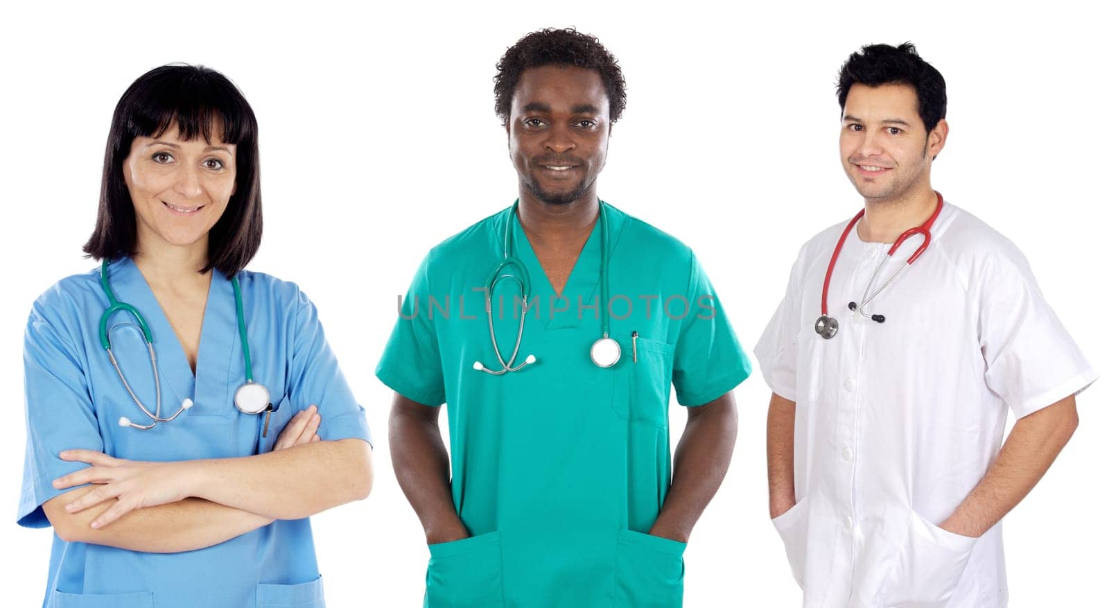 Team of young doctors