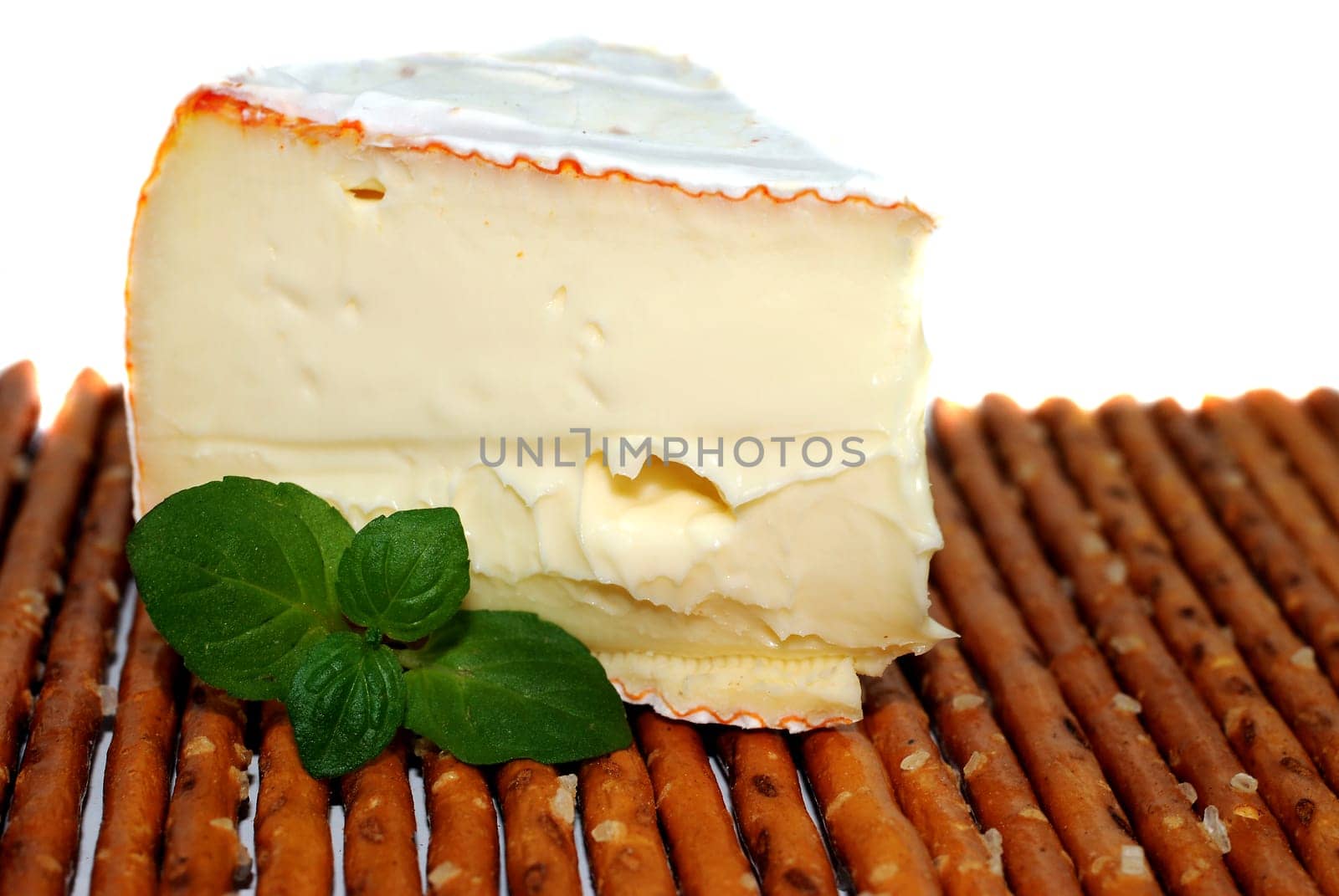 Cheese corner with pretzel sticks