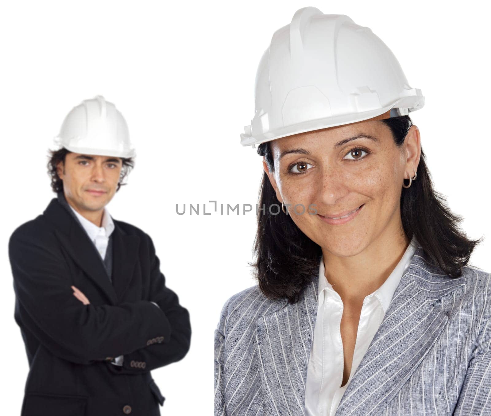 Two young engineers