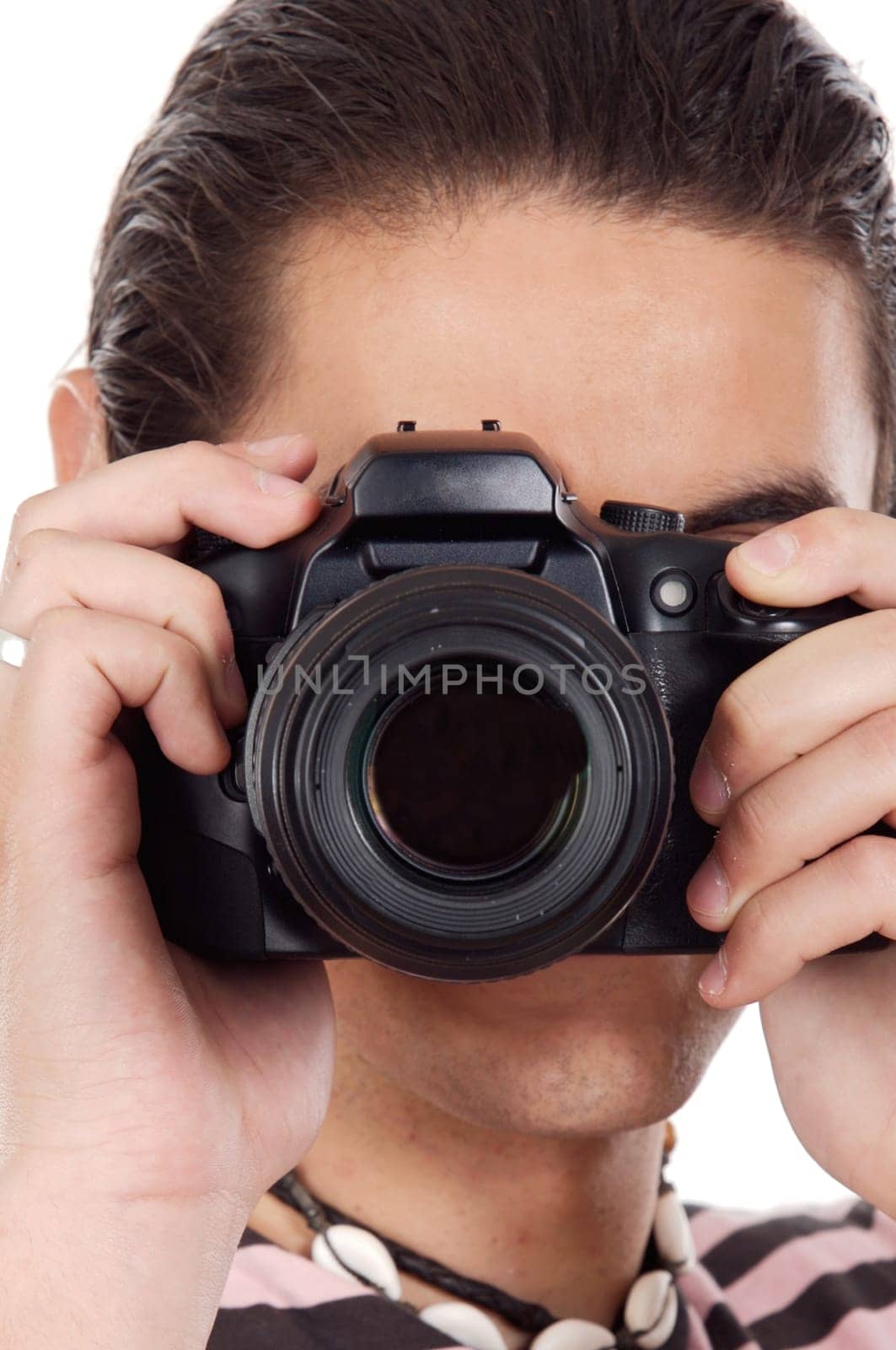 Young man photographer