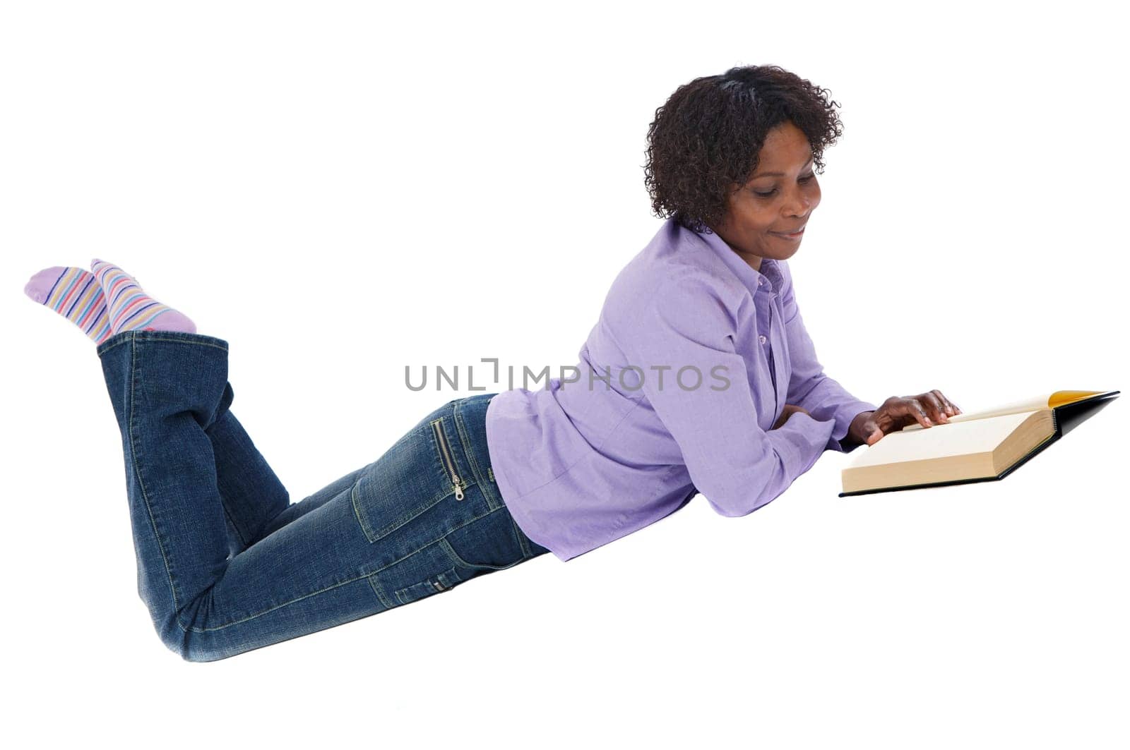 Woman reading a book