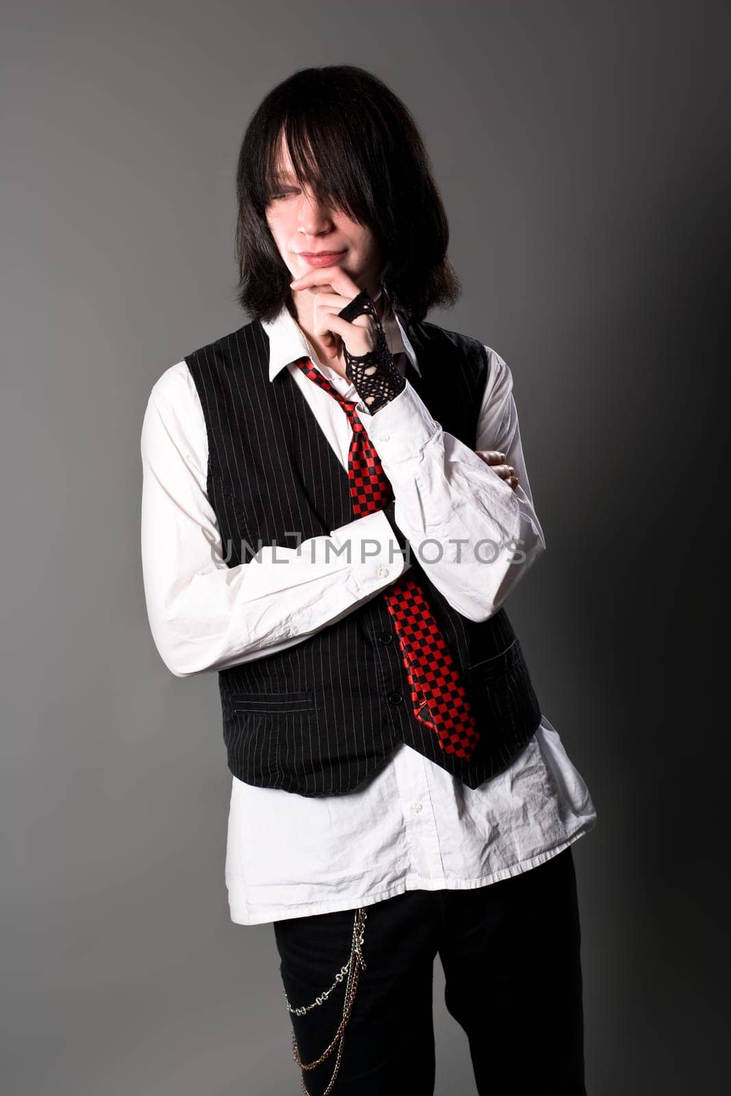 Pensive young man