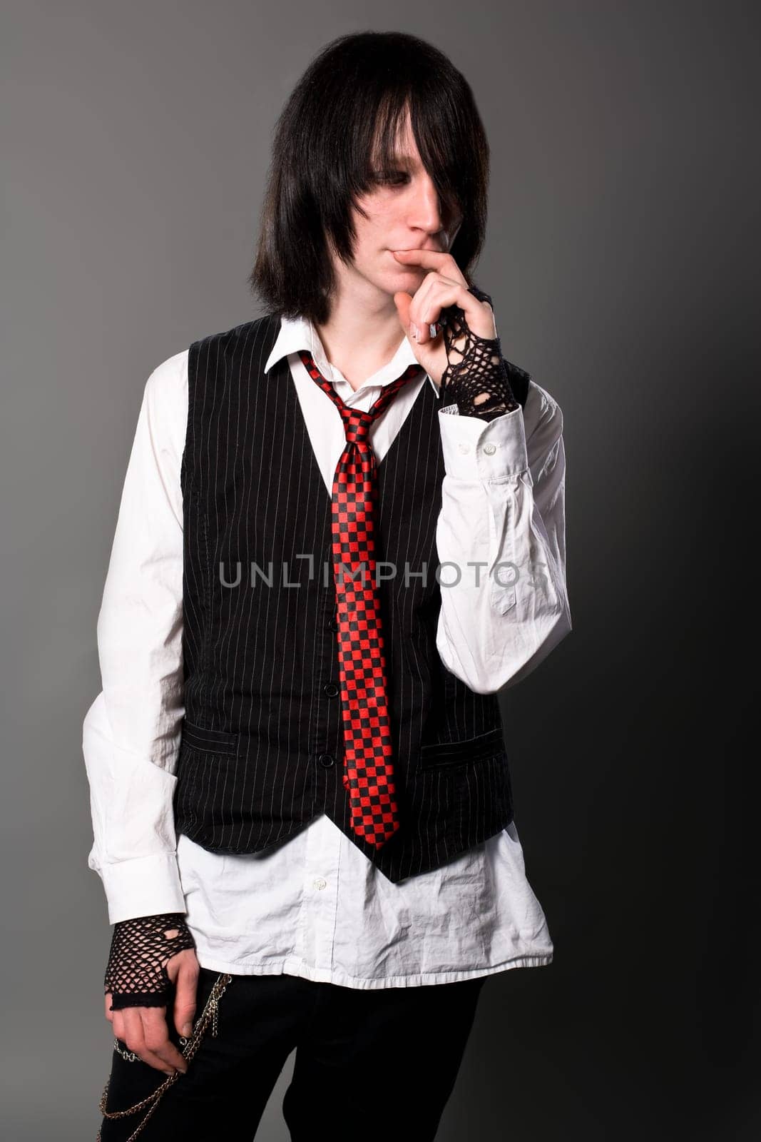 Insecure young man