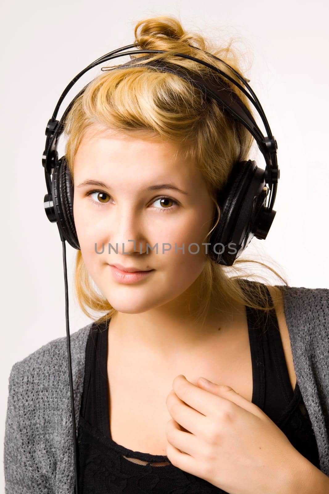 music in headphones