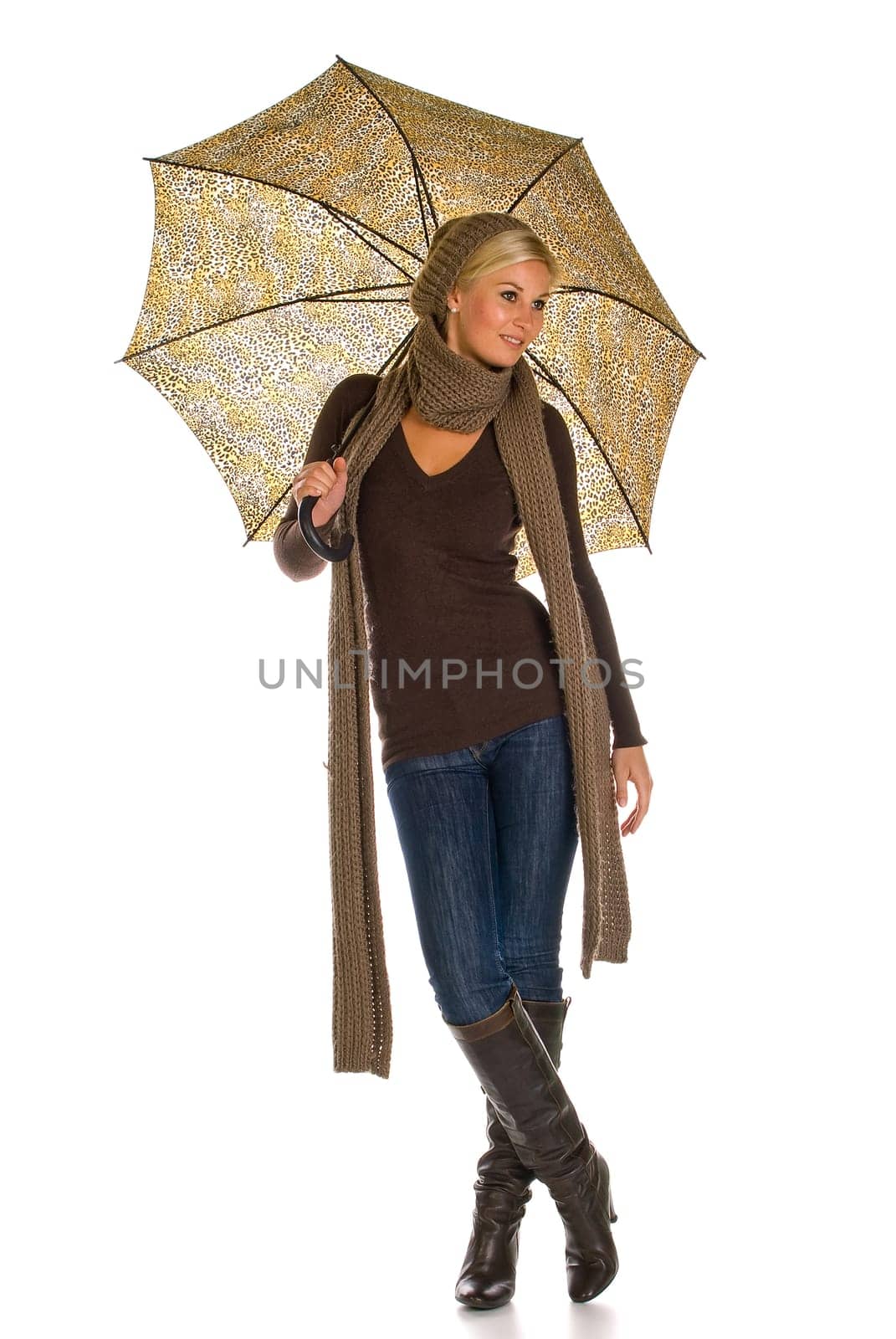 Woman with umbrella