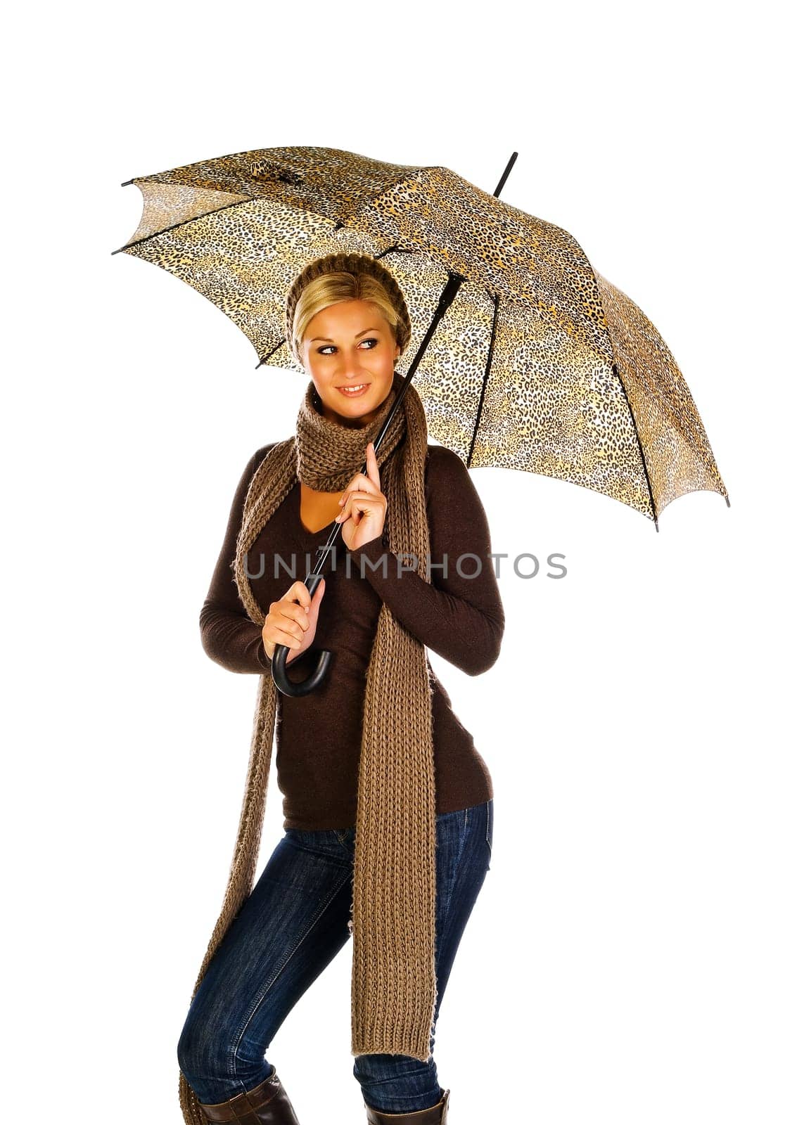 Woman with umbrella