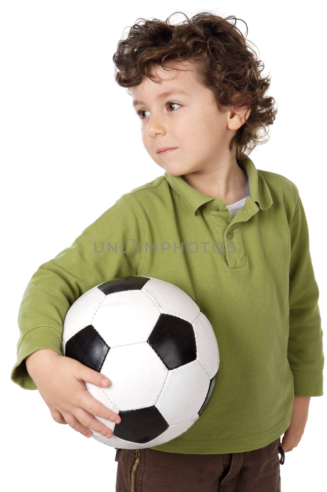 adorable boy with a ball