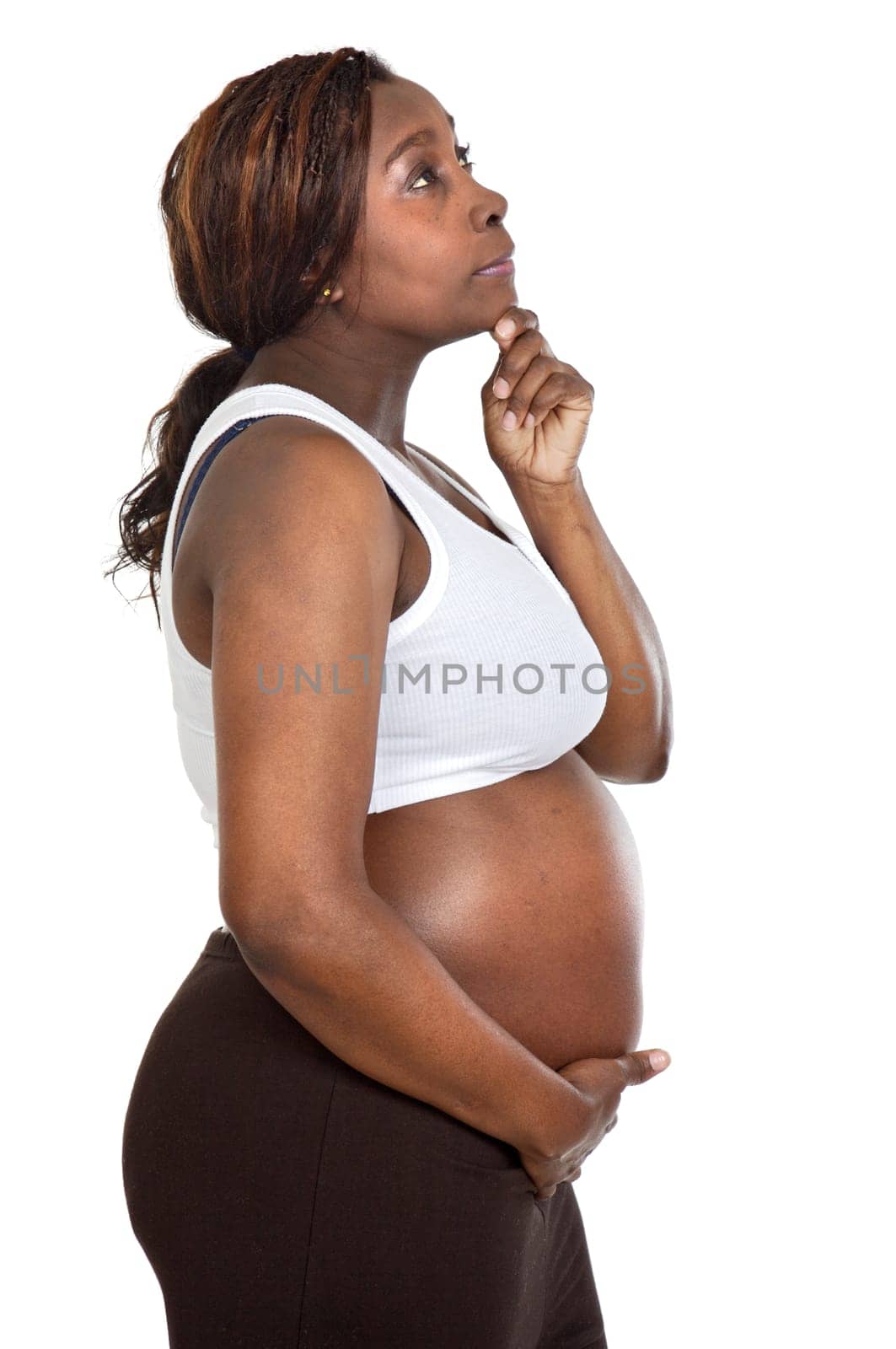 Attractive pregnant woman