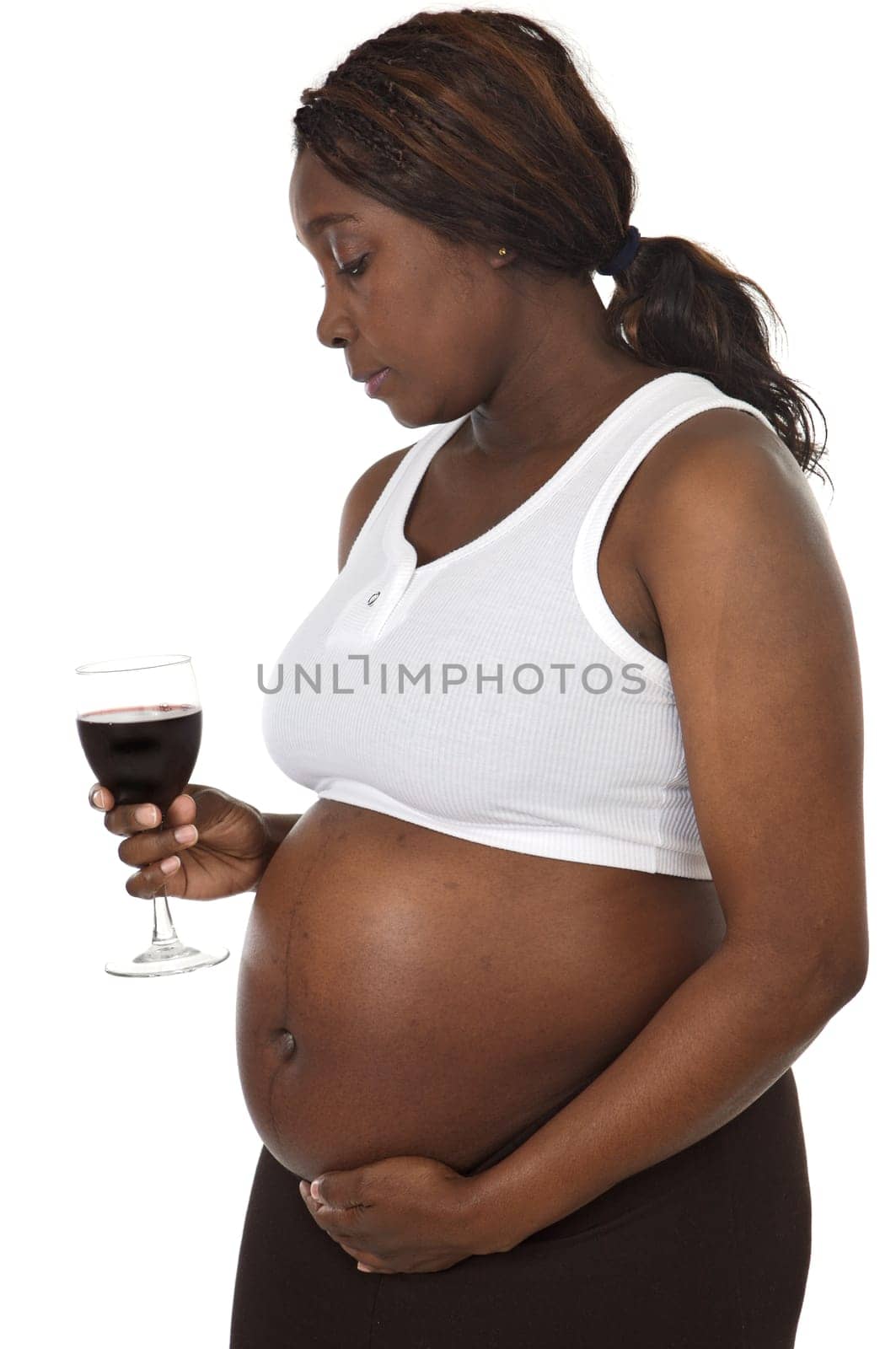 Attractive pregnant woman