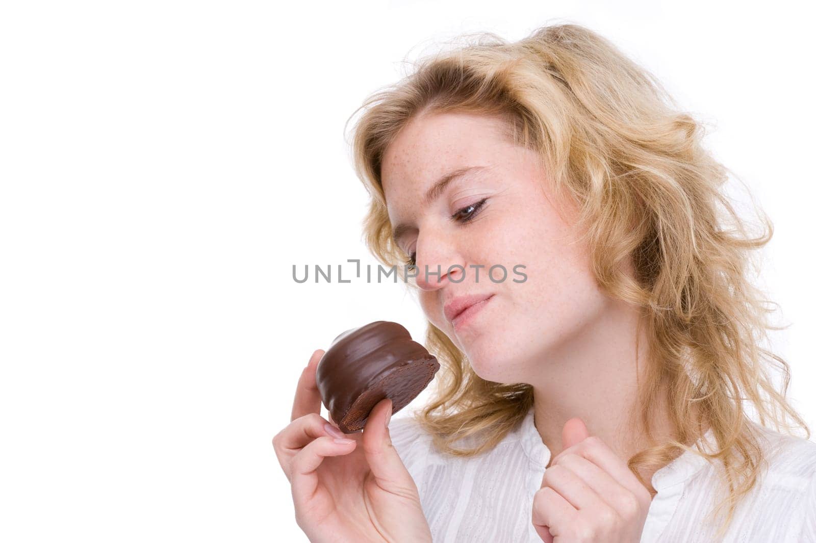 Young woman with Moor's head
