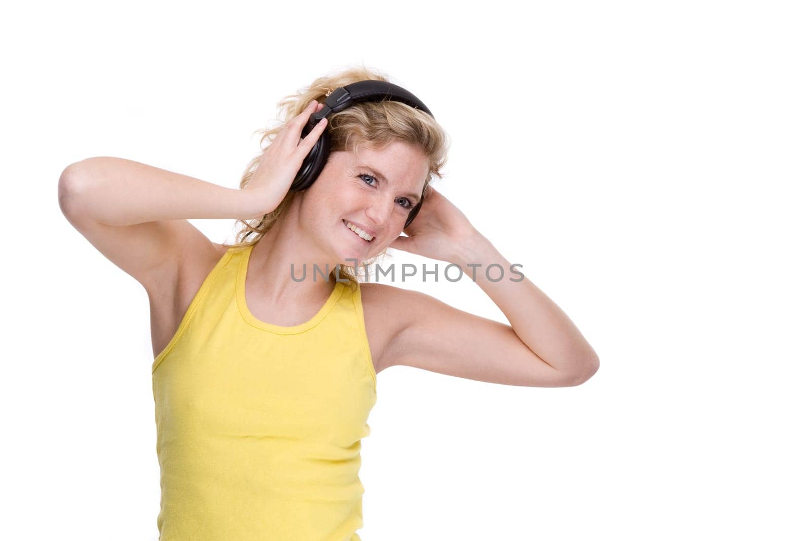 Young woman with headphones