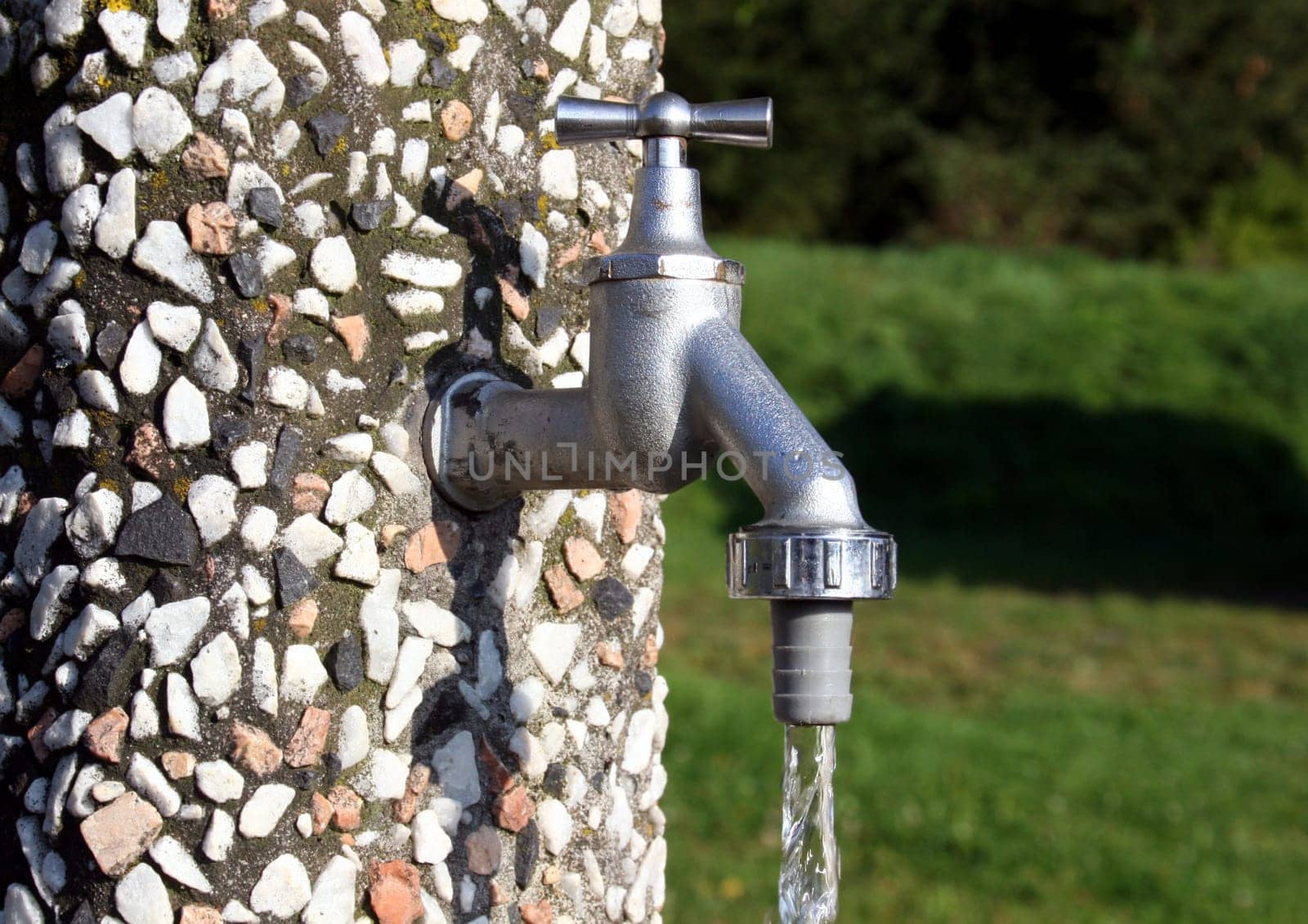 Faucet with running water