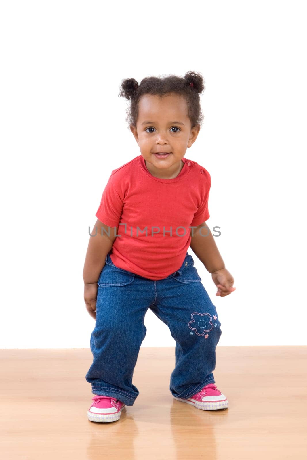 Adorable african baby dancing