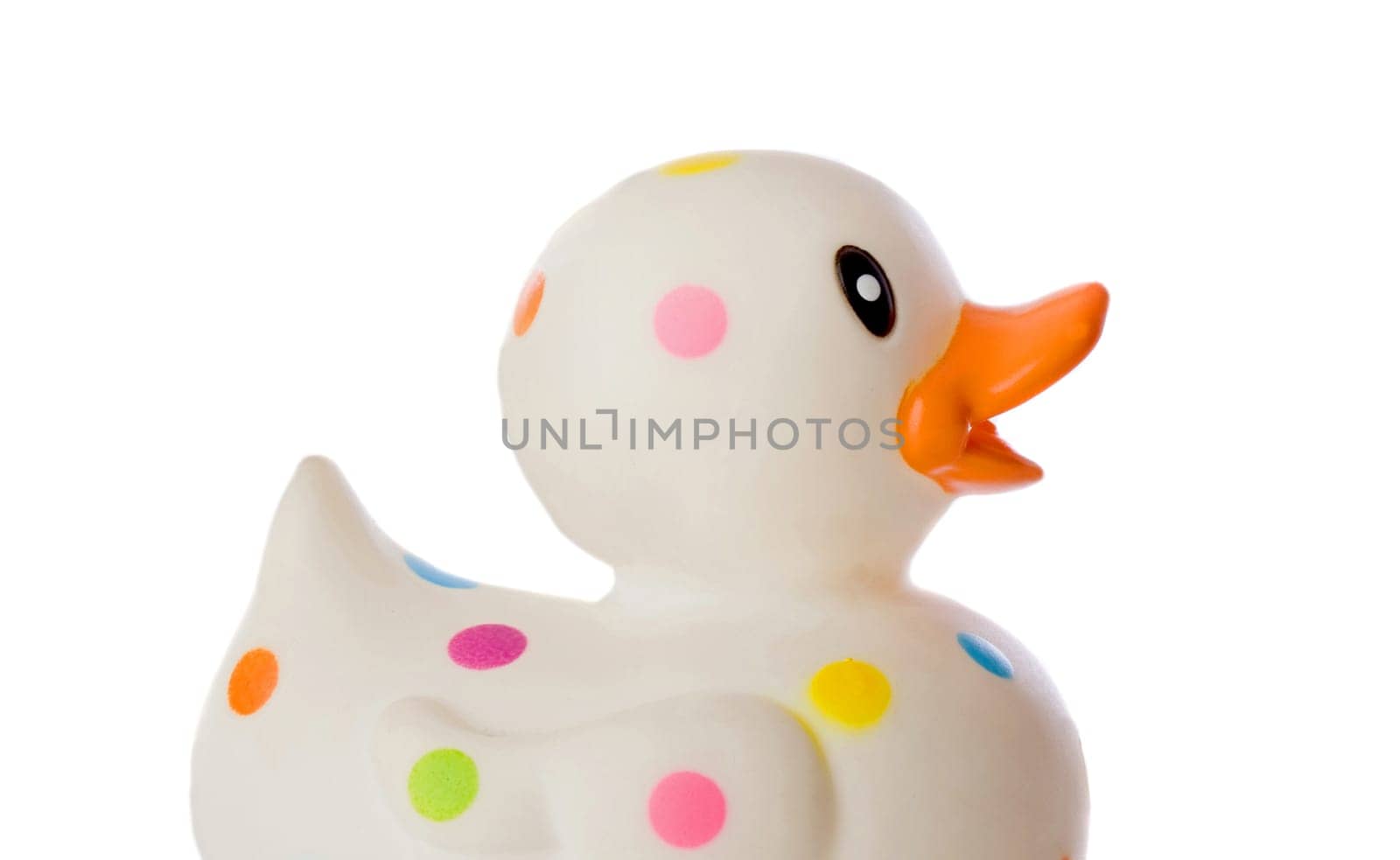 Speckled plastic duck