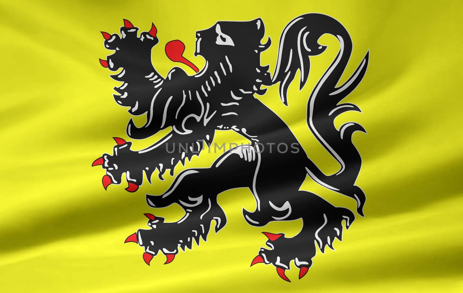 Flag of Flemish - Belgium