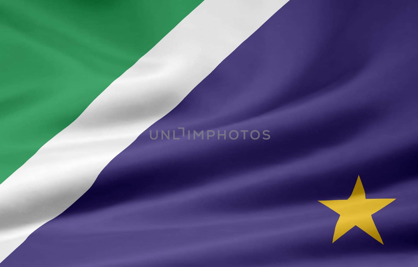 Flag of Mato Grosso do Sul- Brazil