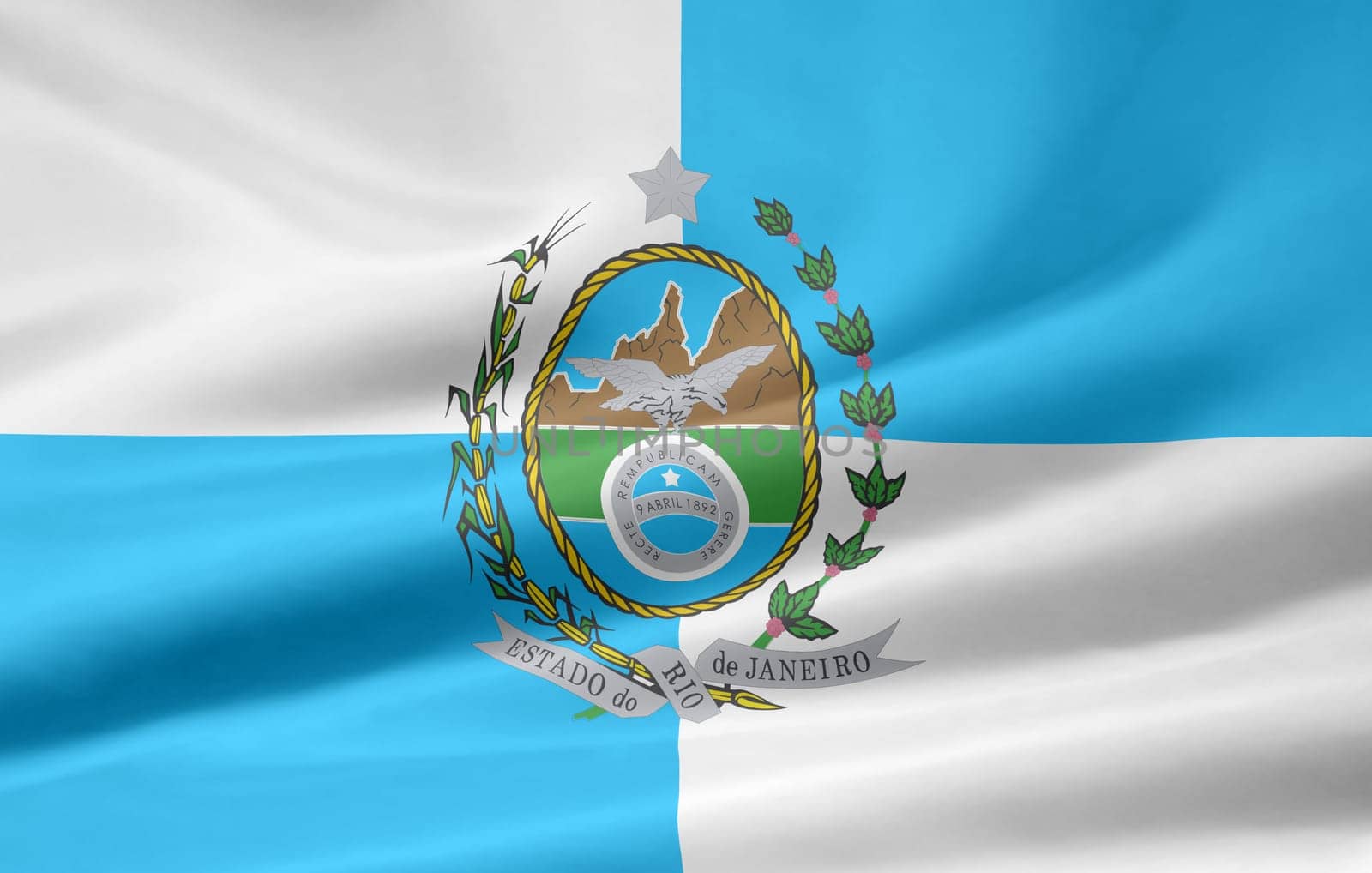 Flag of Rio de Janeiro - Brazil