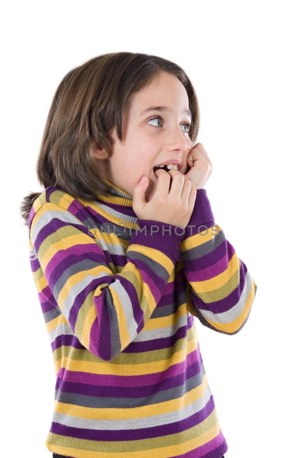 Afraid girl