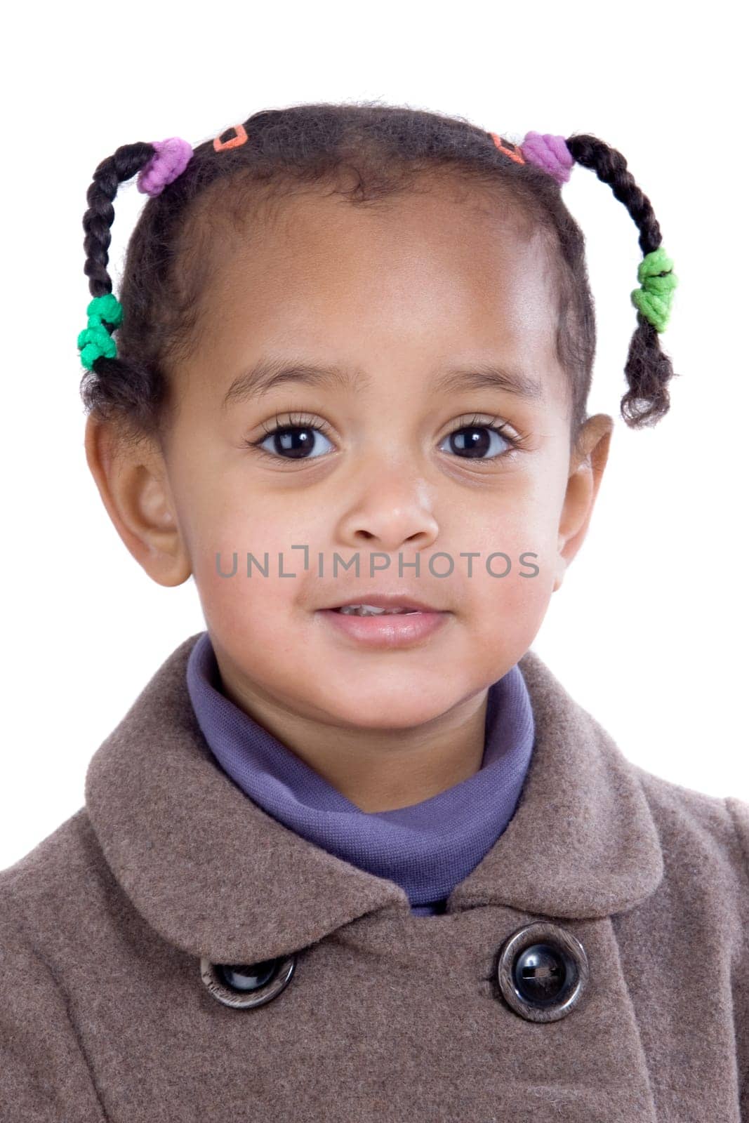 Portrait of adorable african baby