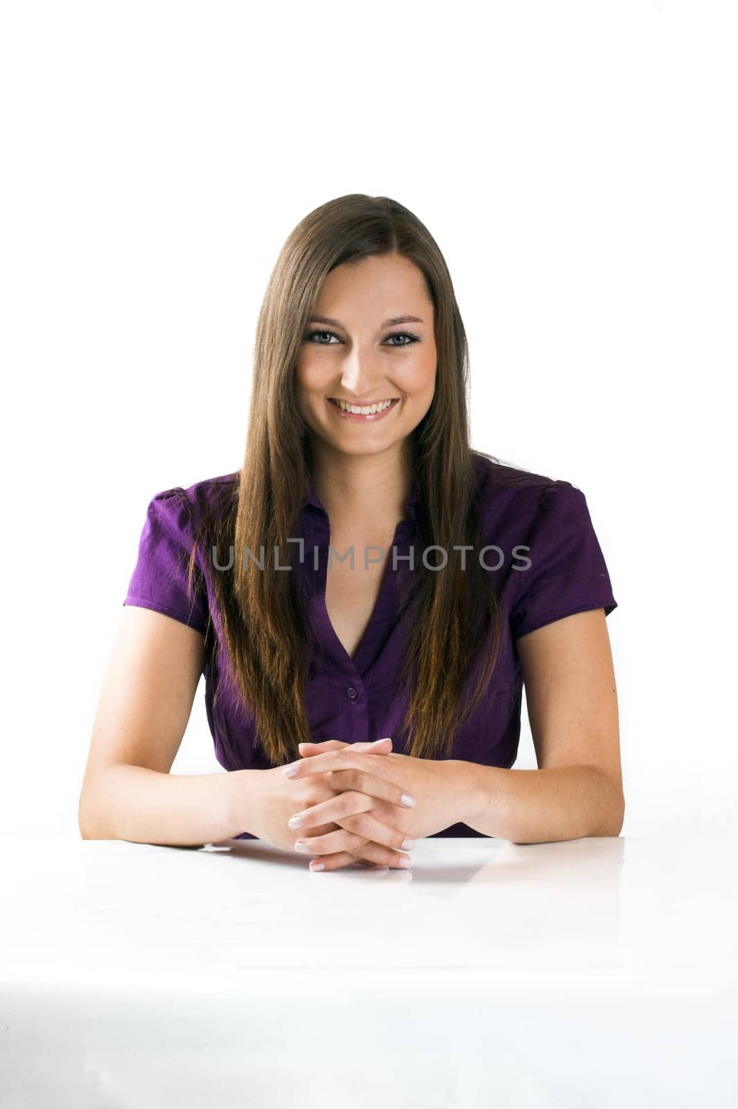 Laughing businesswoman