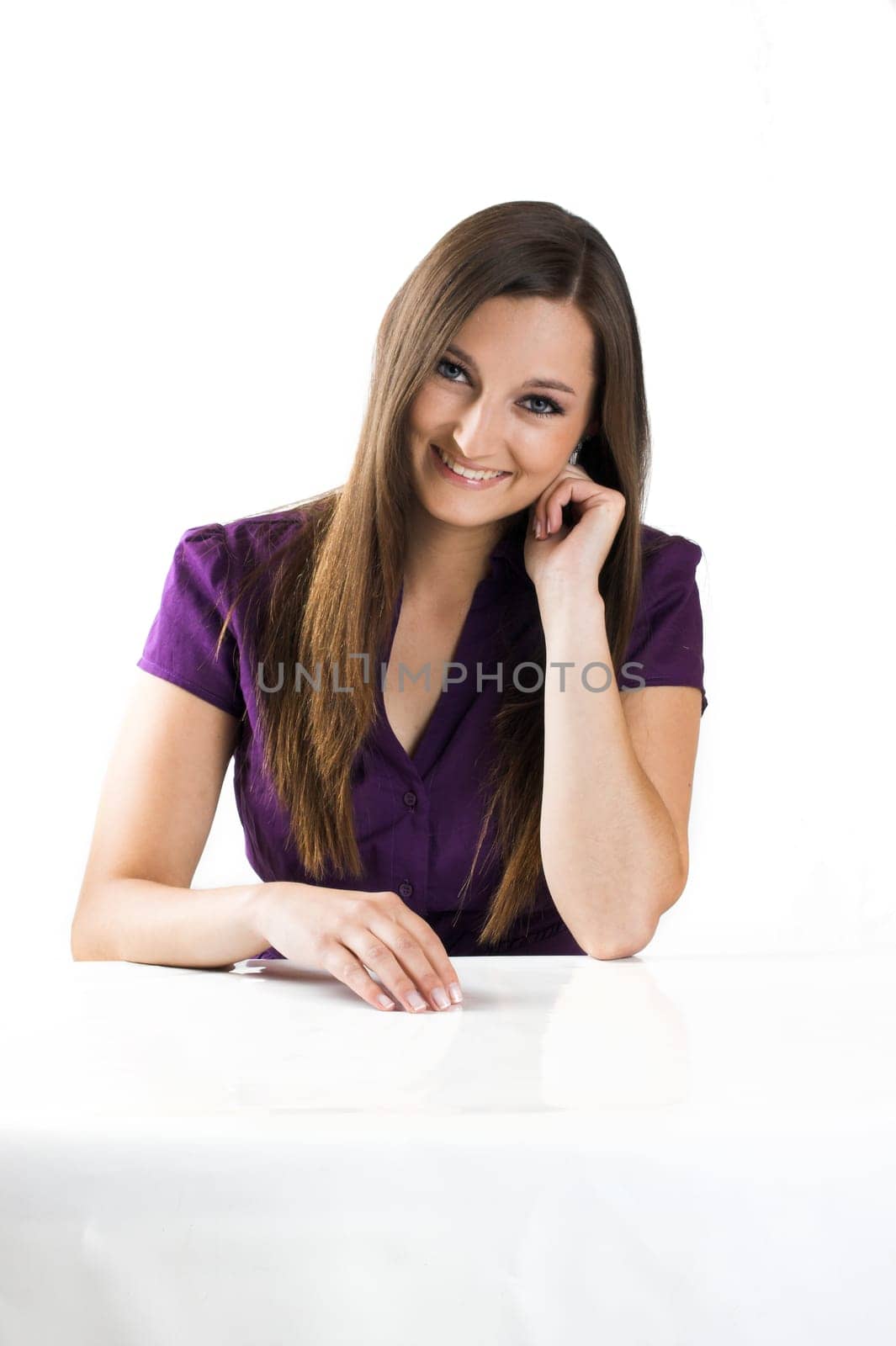 Laughing businesswoman