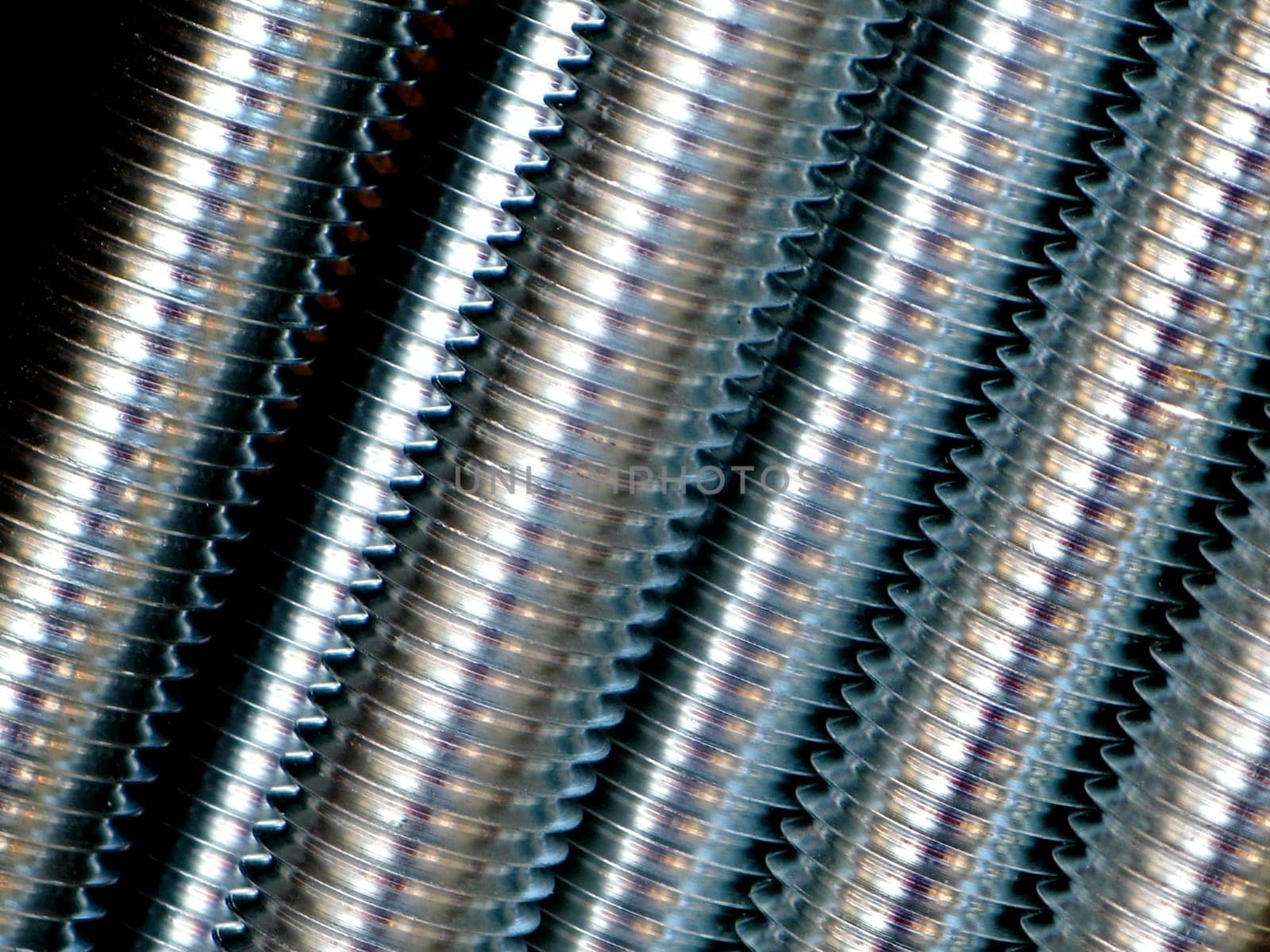 Close up of screw thread