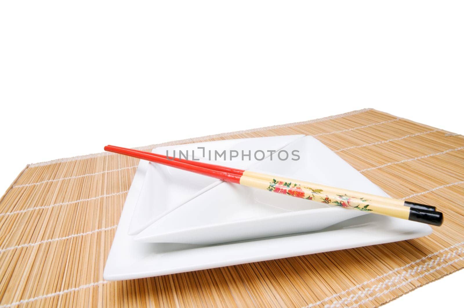 Chopsticks On Bowl Set Wide