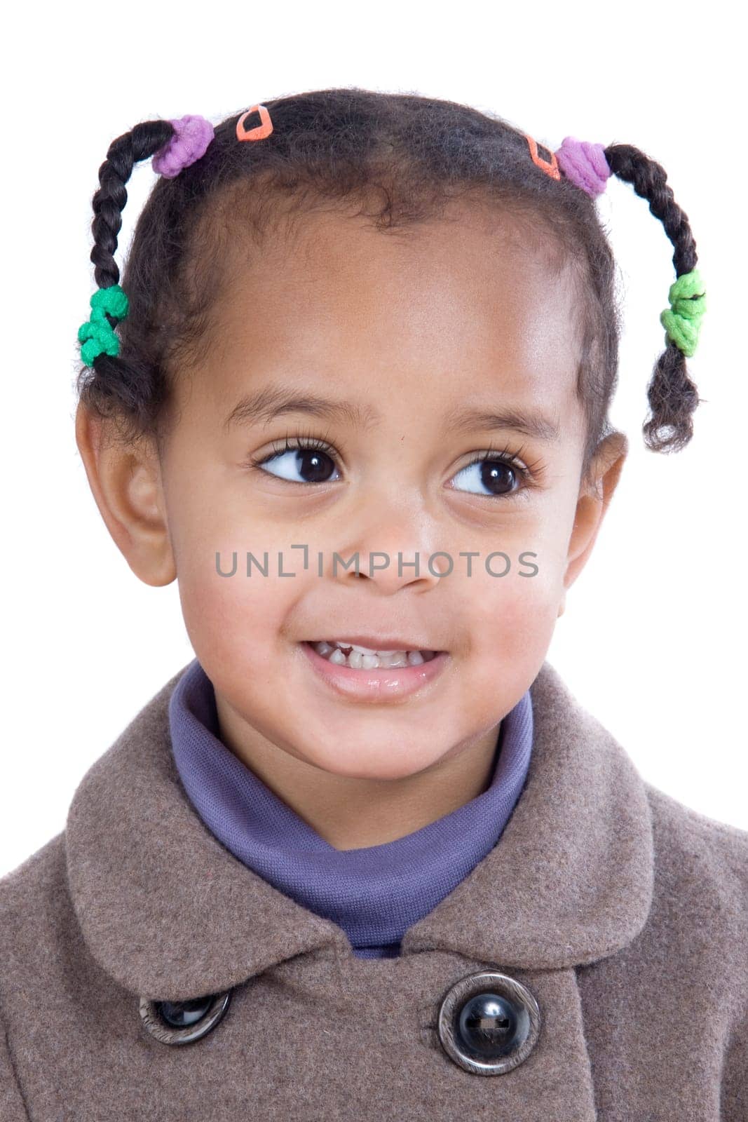 Portrait of adorable african baby