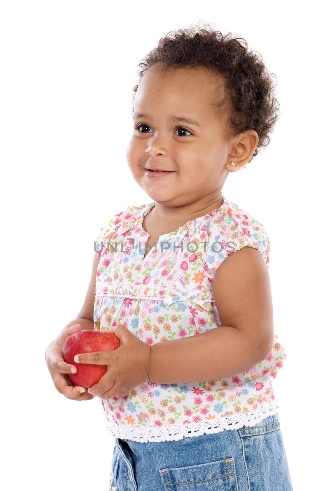 Baby with an apple